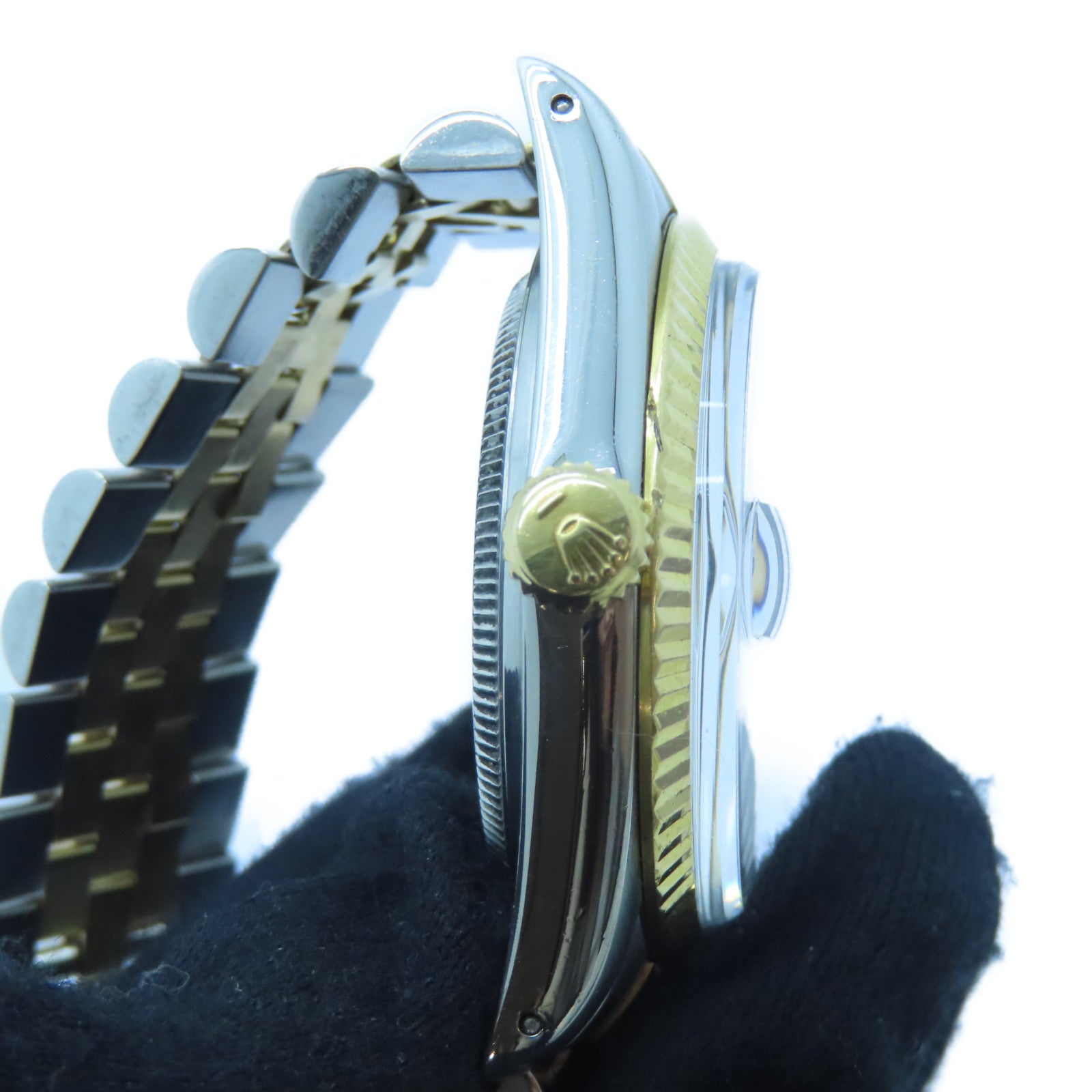 ROLEX Datejust 18K黃金/不鏽鋼手錶自動機芯金色