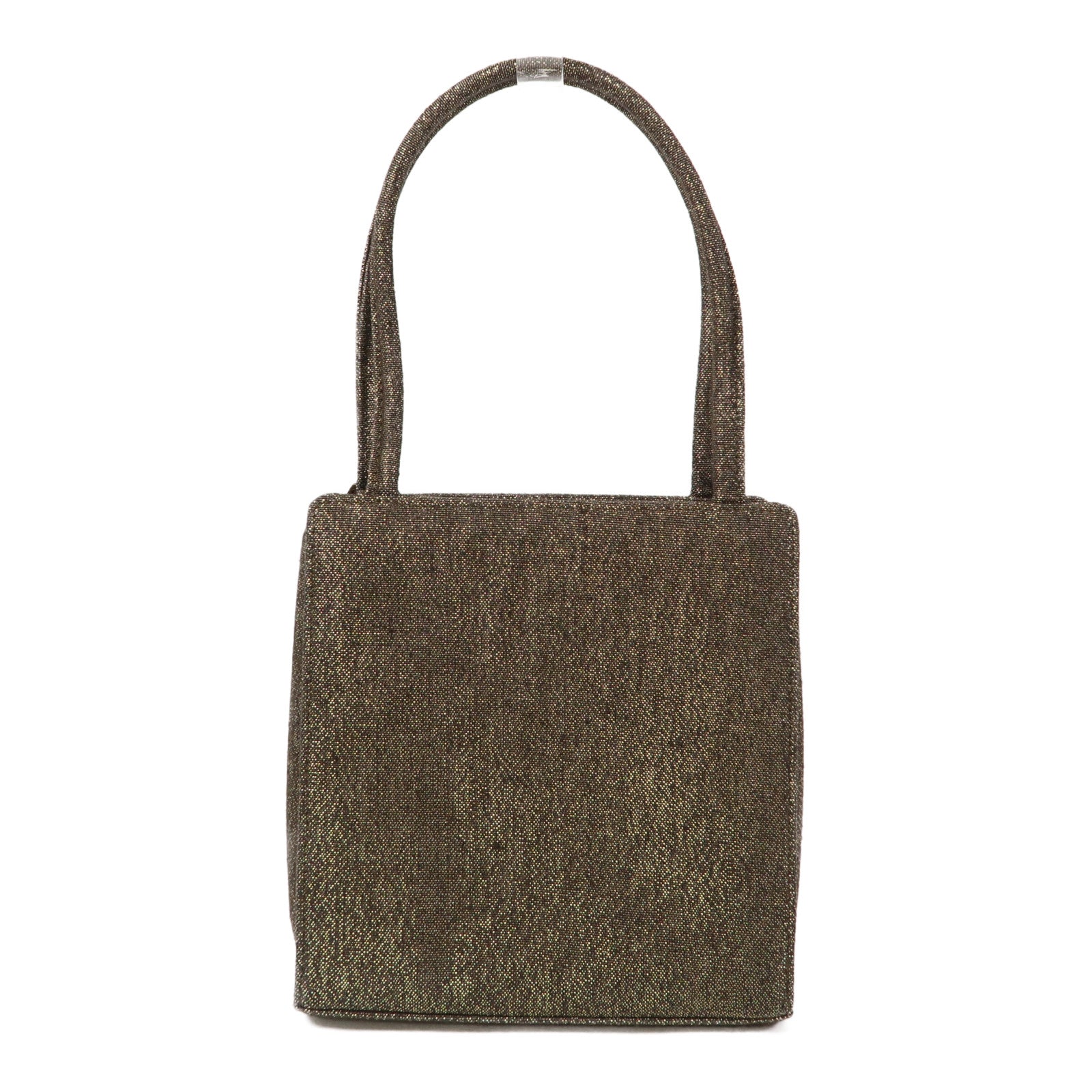 Dior 帆布Handbag金扣手挽袋金色