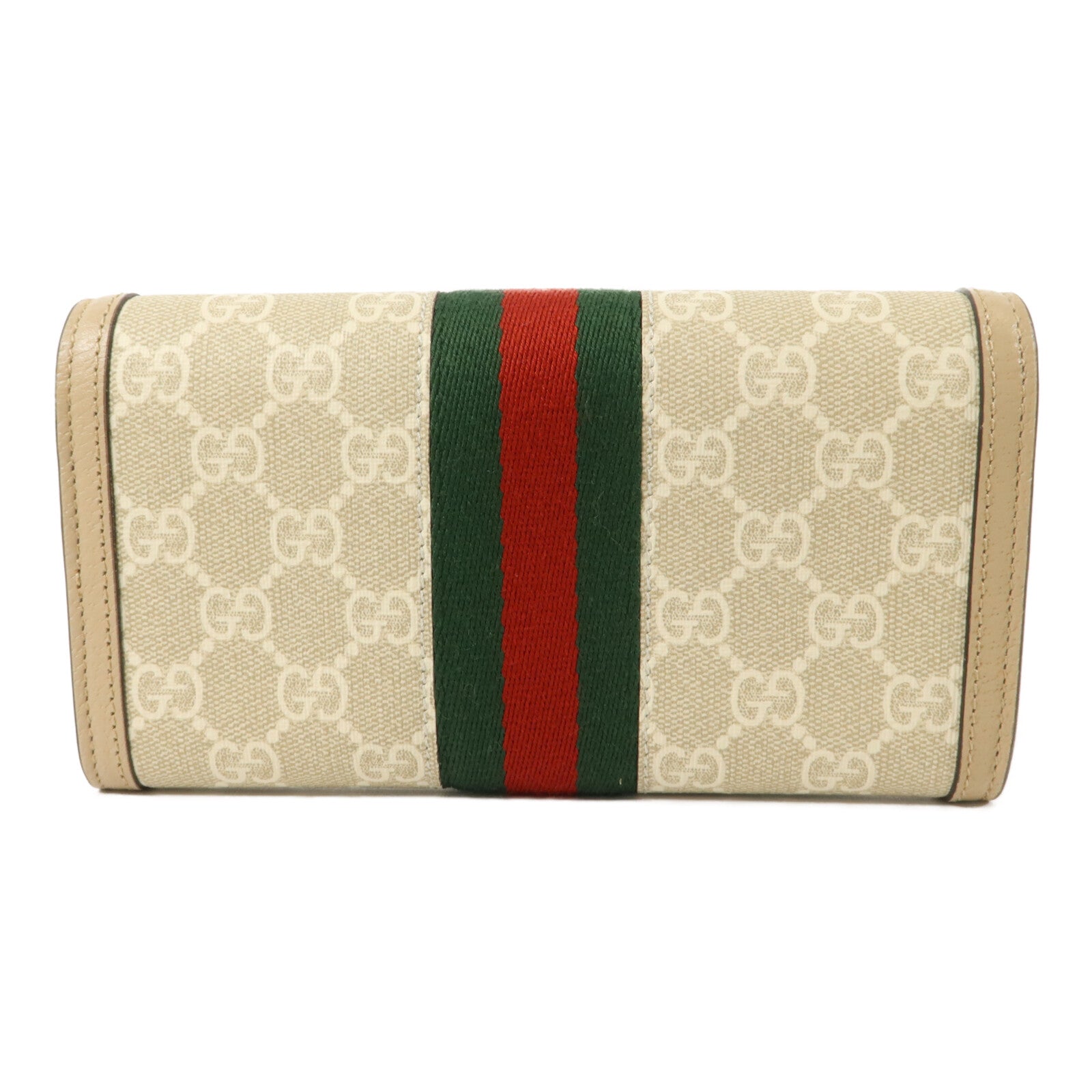 GUCCI 塗層帆布Ophidia GG Supreme Long Wallet長錢包