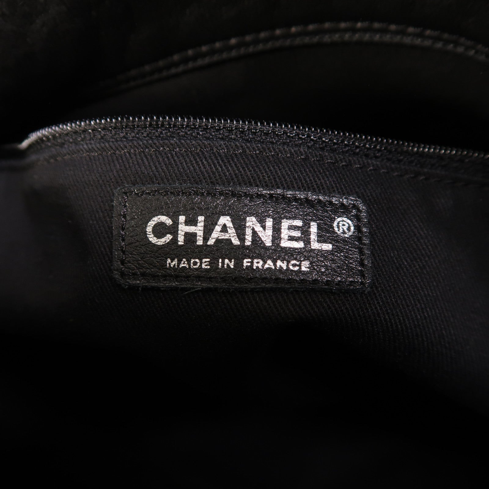 CHANEL 羊皮皮革Chain Shoulder銀扣鏈帶肩背袋