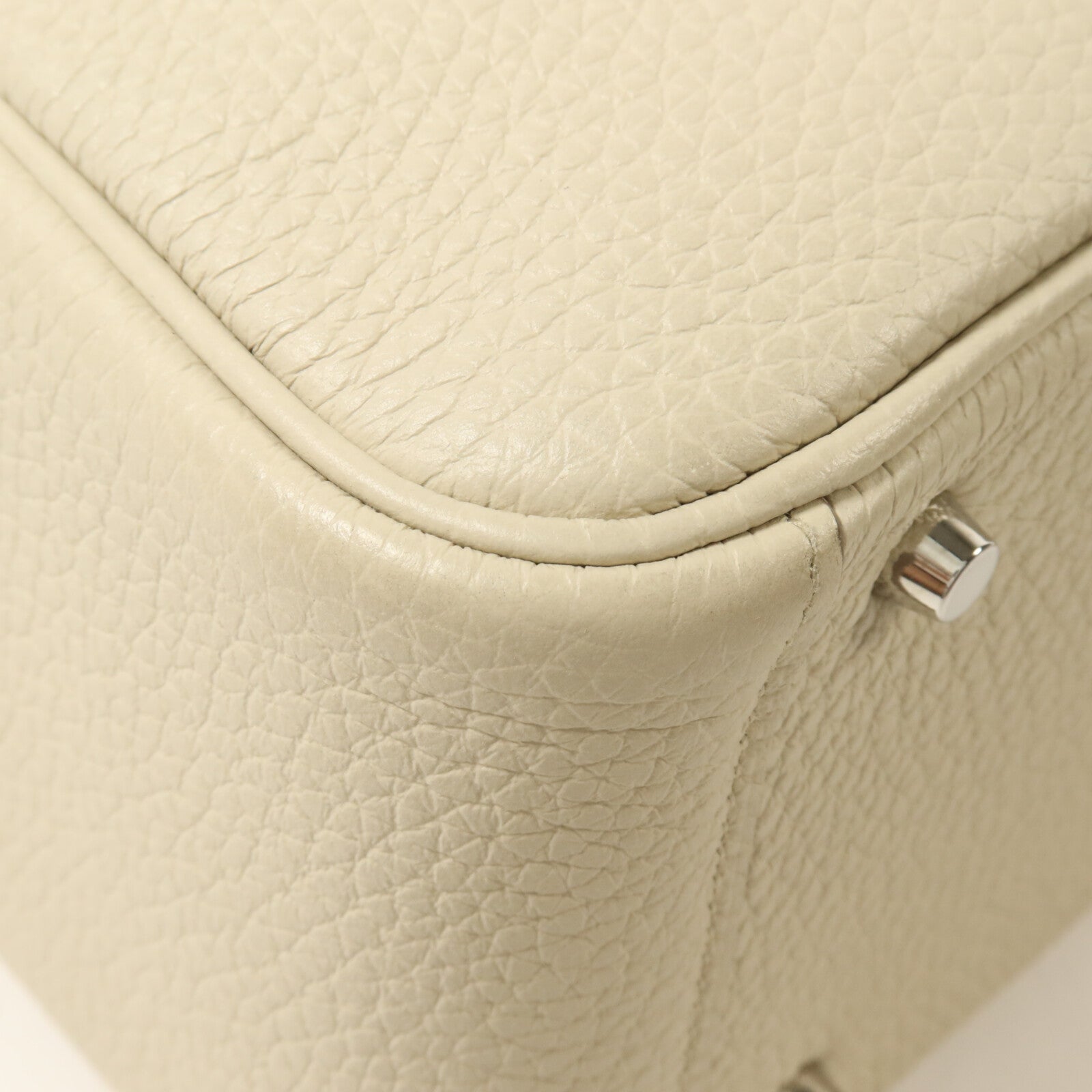 HERMES Clemence皮革Mini Lindy手挽肩背兩用袋Beton