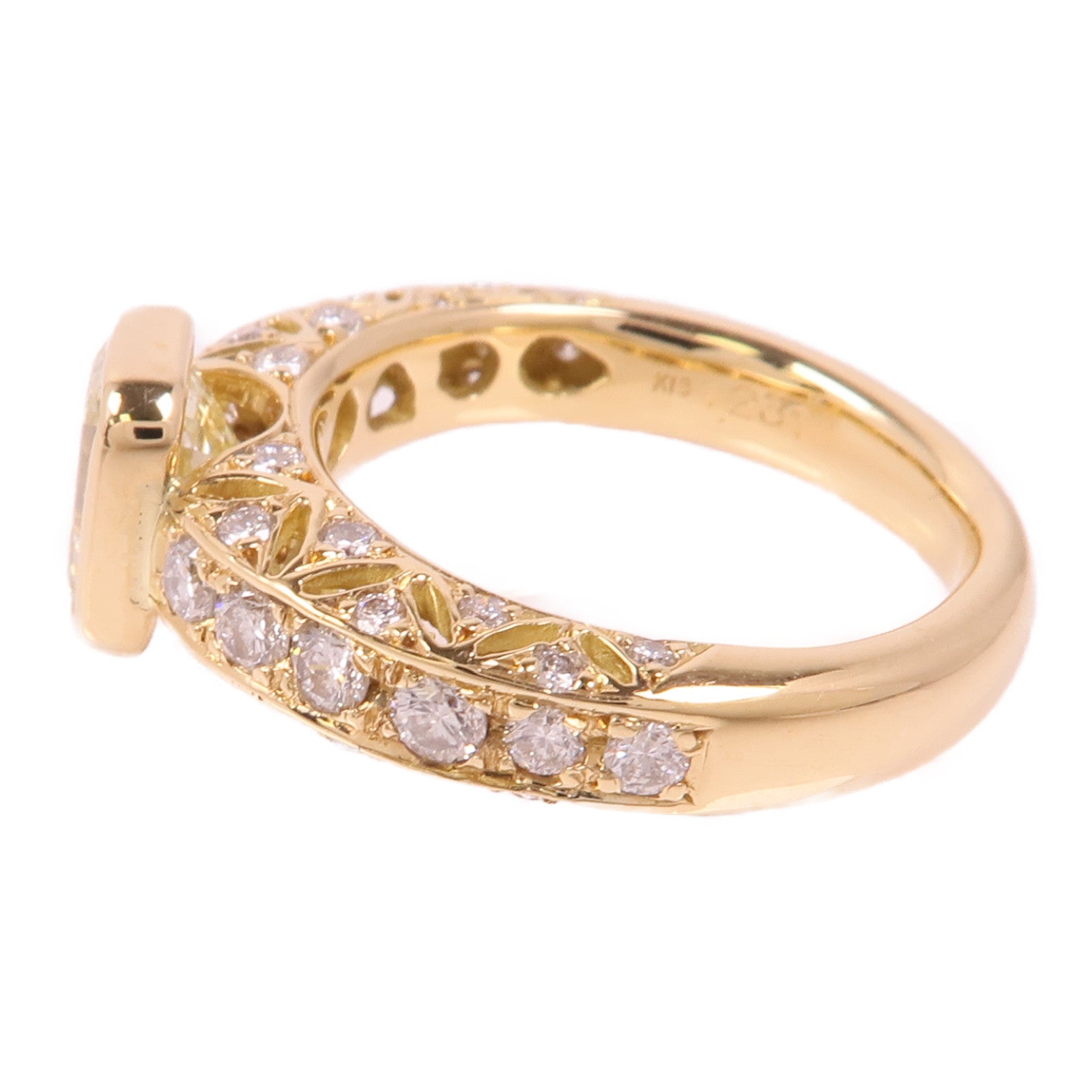 JEWELRY 【激減優惠】18K黃金Diamond Ring鑽石戒指US#4.25