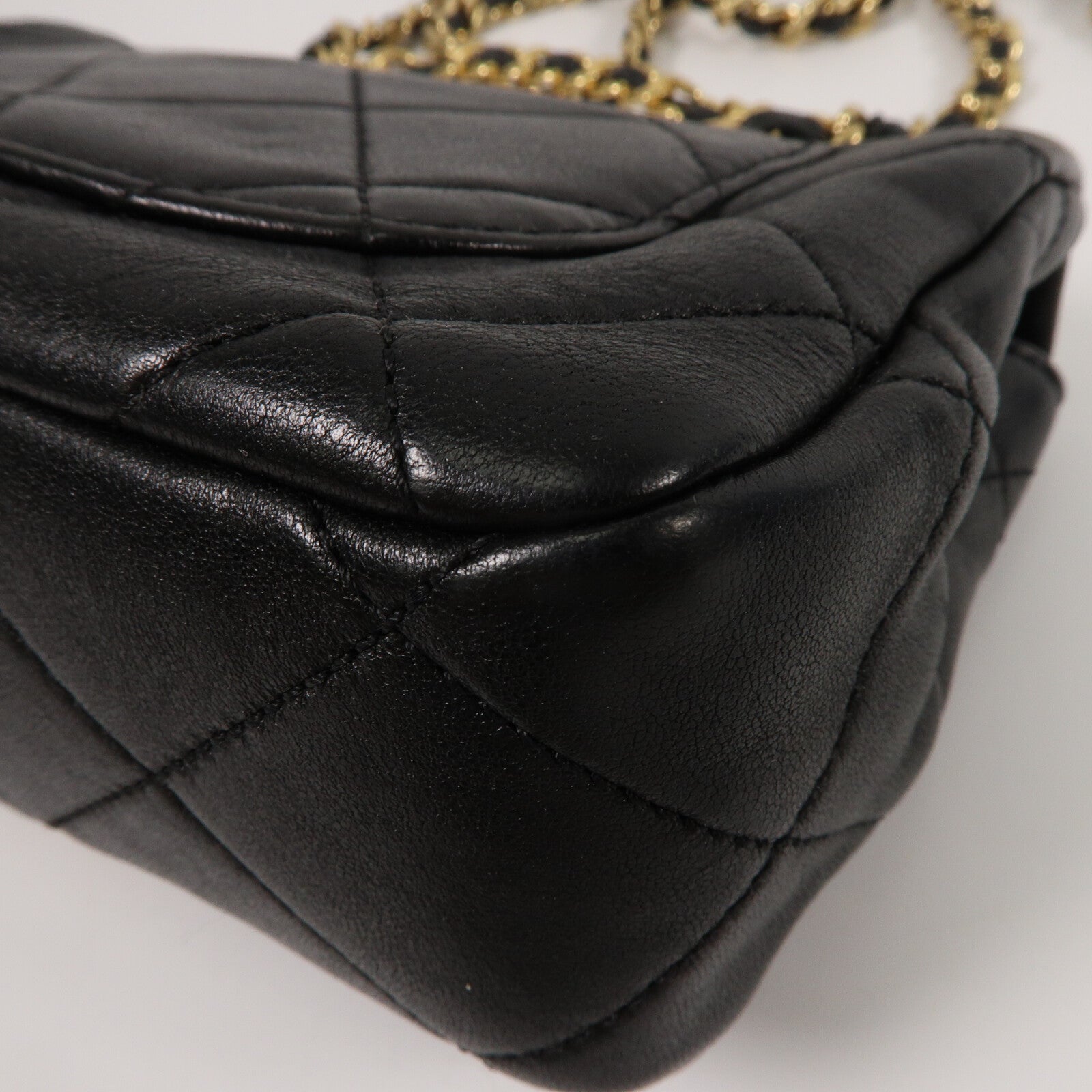 CHANEL 牛皮皮革Shoulder Bag鏈帶手挽肩背兩用袋