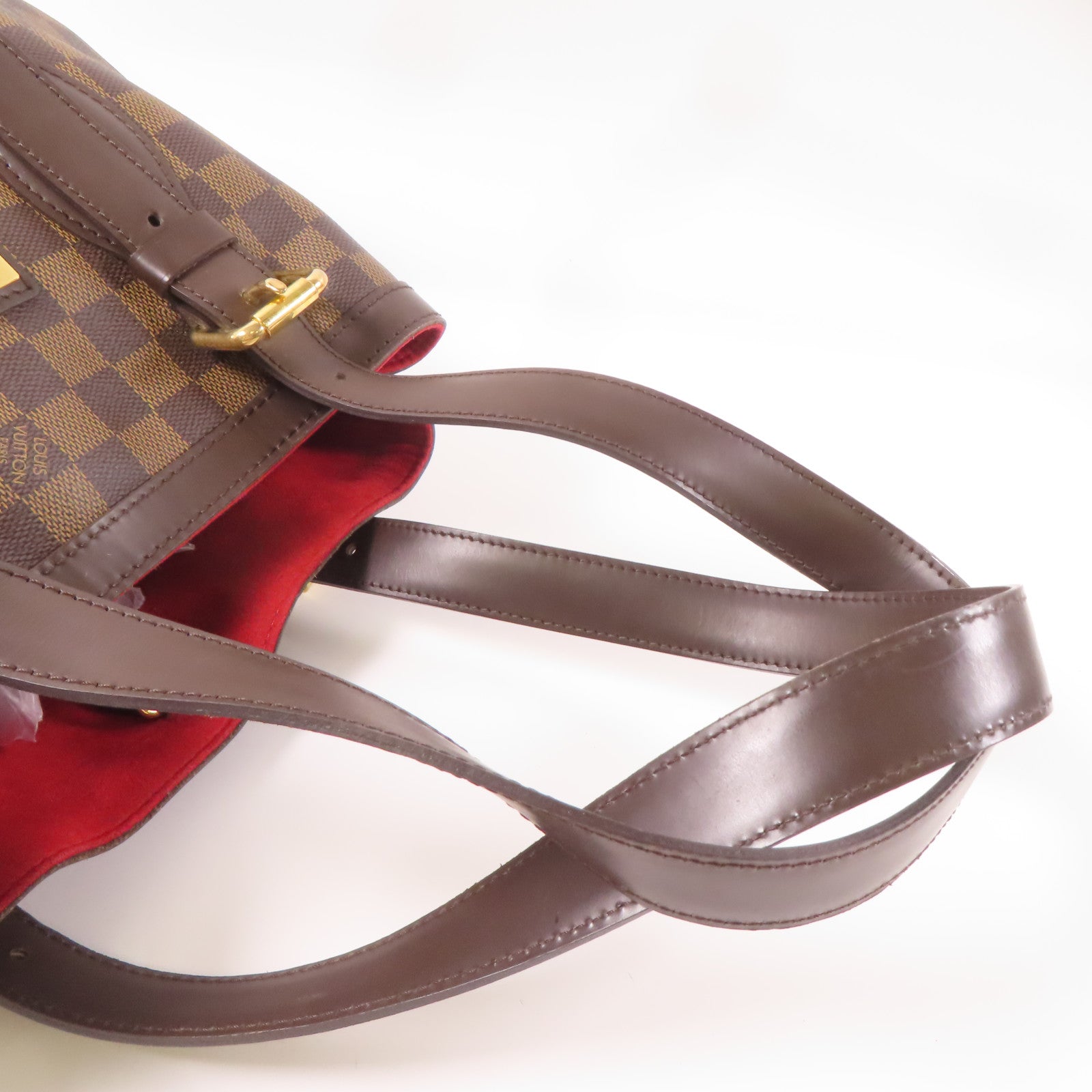 LOUIS VUITTON 【激減優惠】Damier Hampstead MM金扣手挽袋/肩背袋啡色