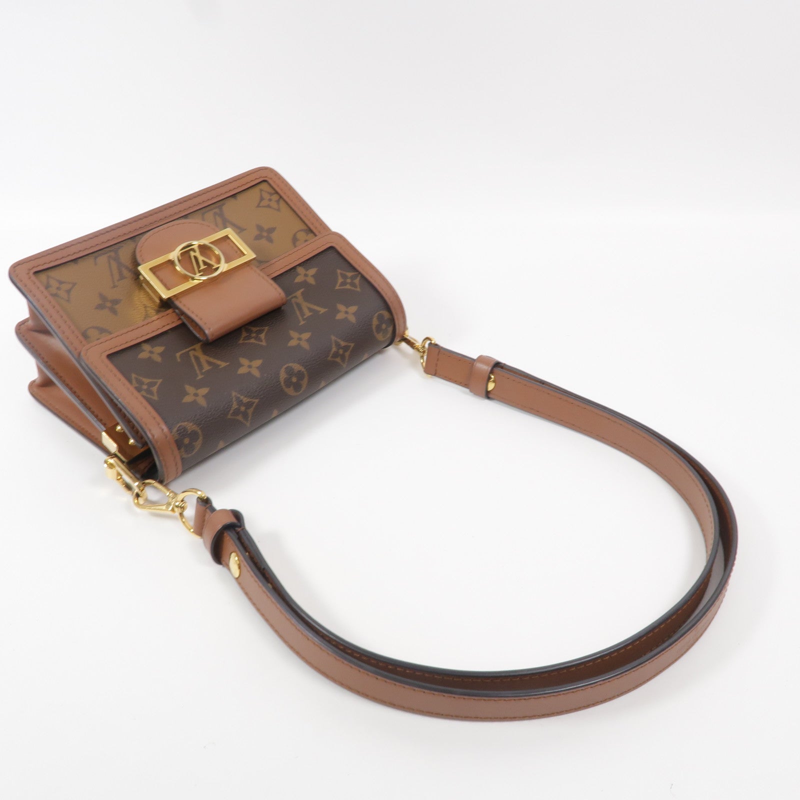 LOUIS VUITTON Monogram Reverse Mini Dauphine肩背袋