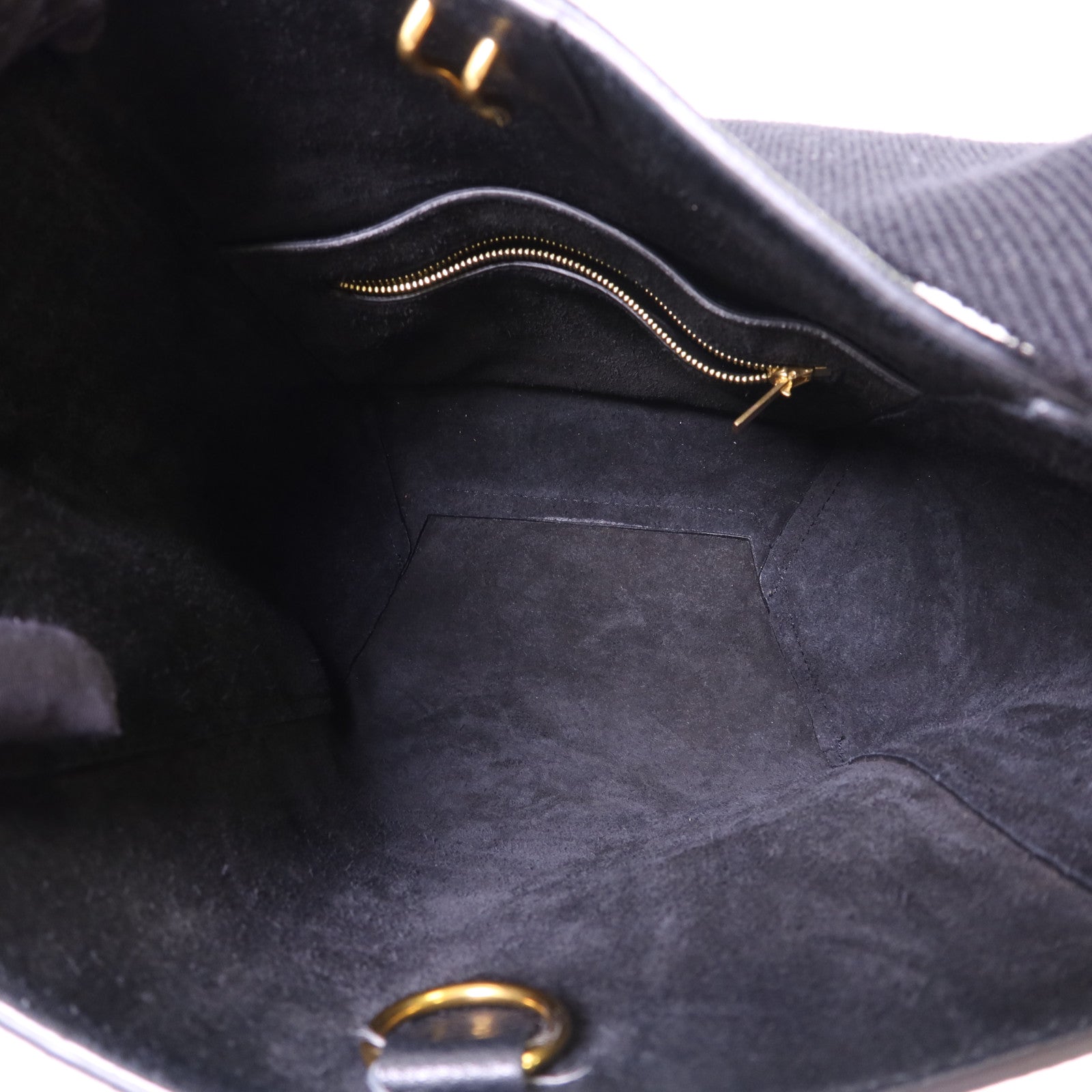 CELINE 牛皮皮革Sangle Bucket Small金扣肩背袋