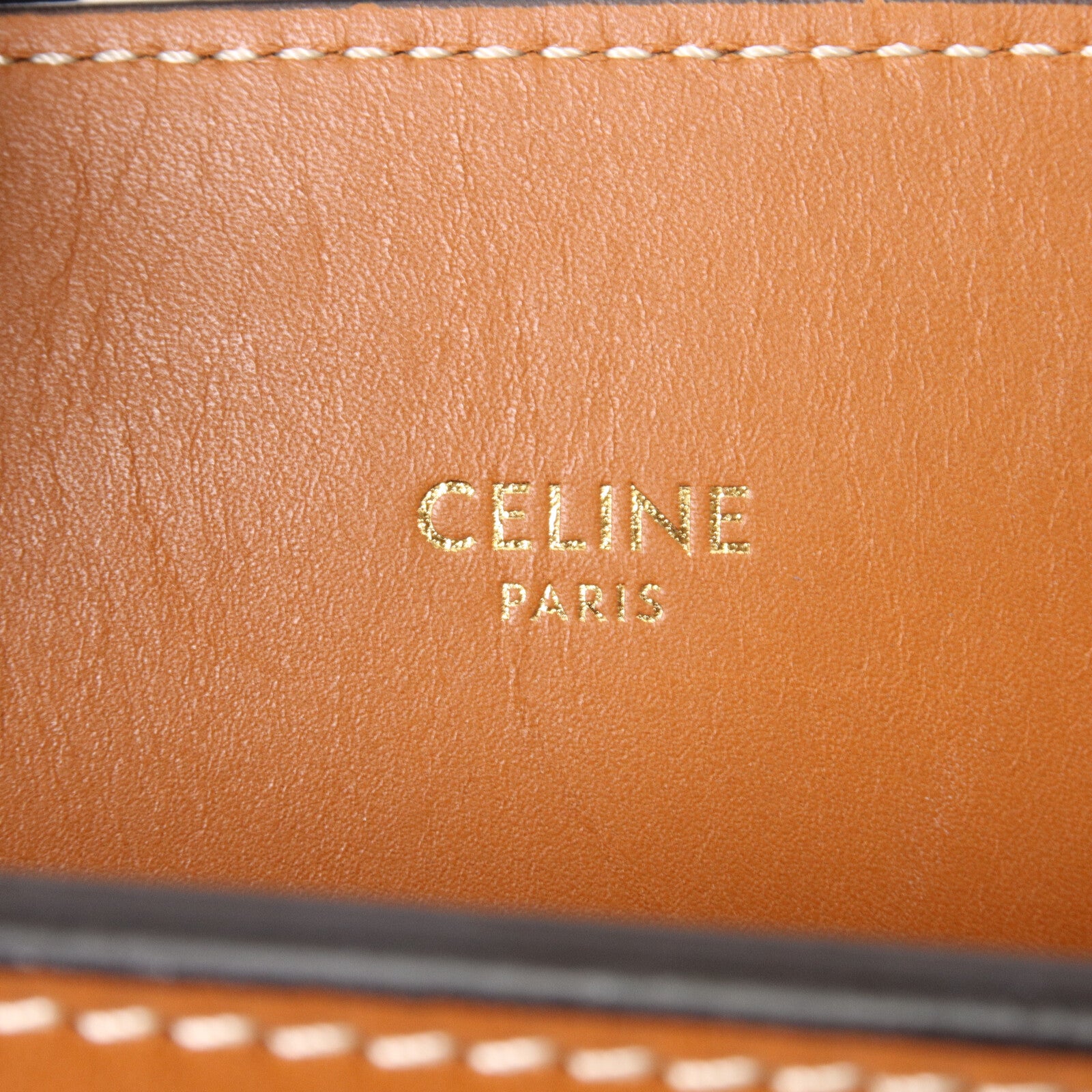 CELINE 帆布/牛皮皮革Cabas手挽肩背兩用袋