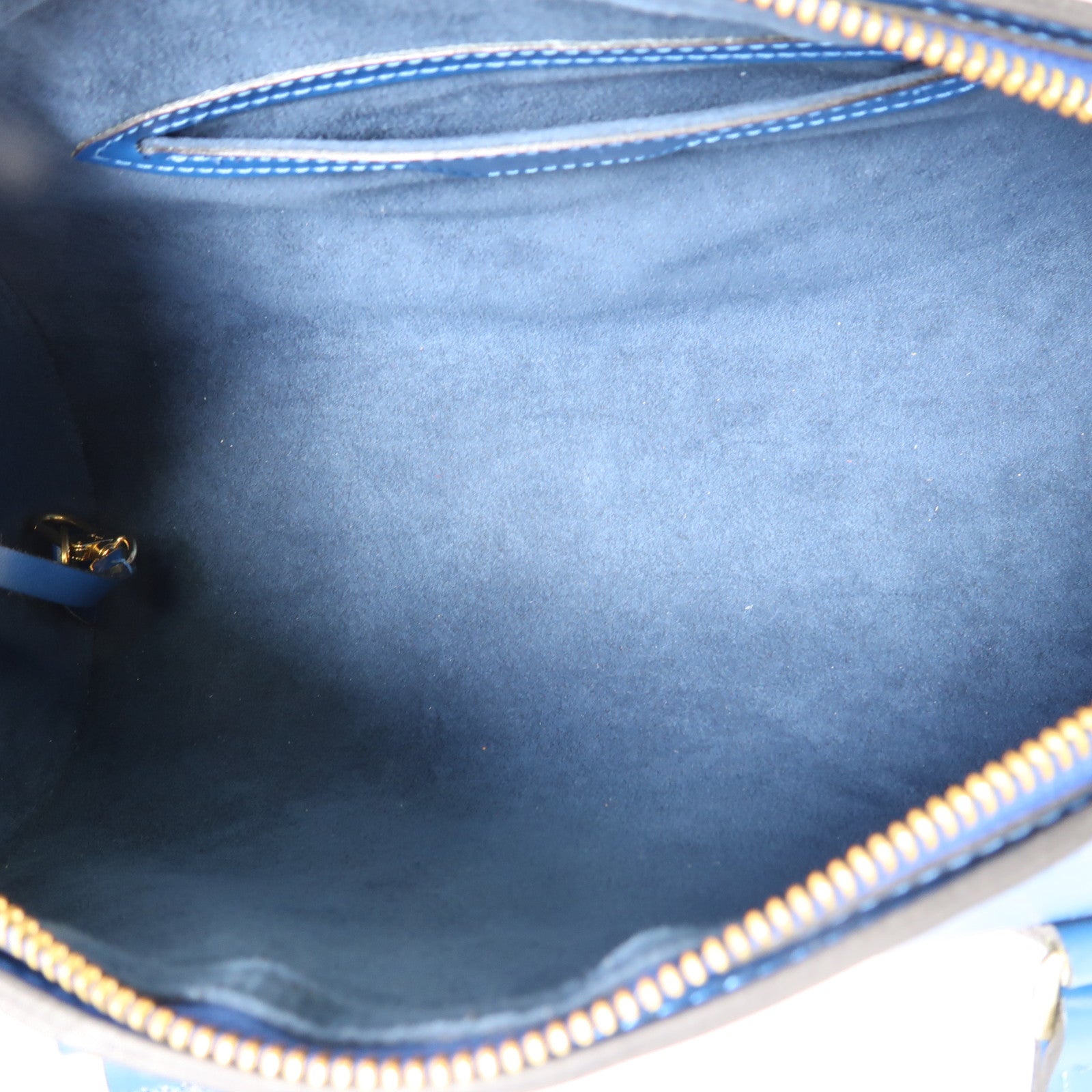 LOUIS VUITTON Epi Soufflot手挽袋藍色