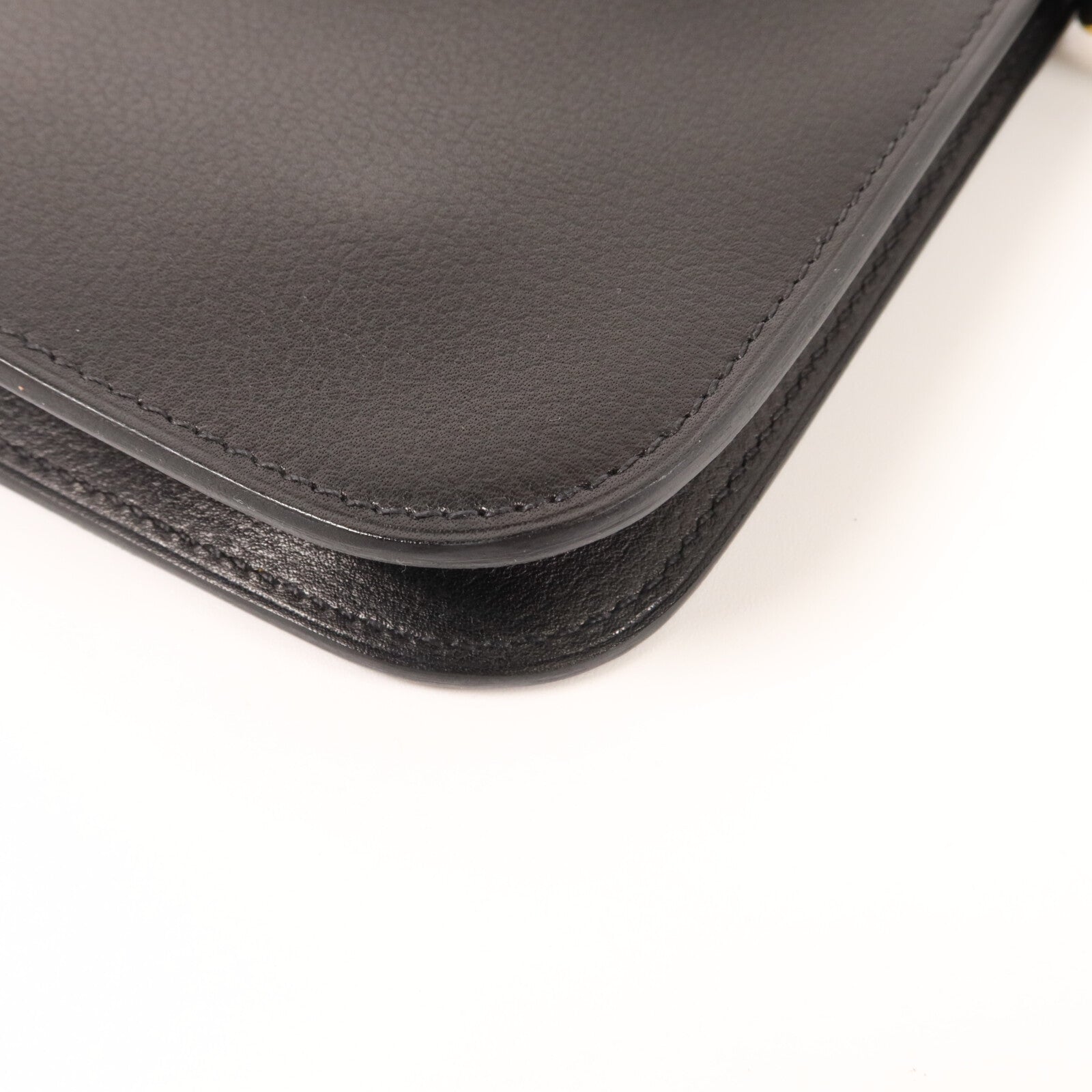 HERMES Evergrain皮革Zipengo Chaine d'Ancre To Go Pouch肩背袋Noir