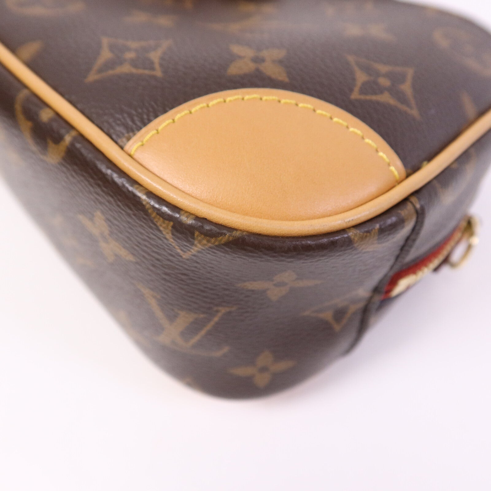 LOUIS VUITTON Monogram Deauville Mini金扣肩背袋