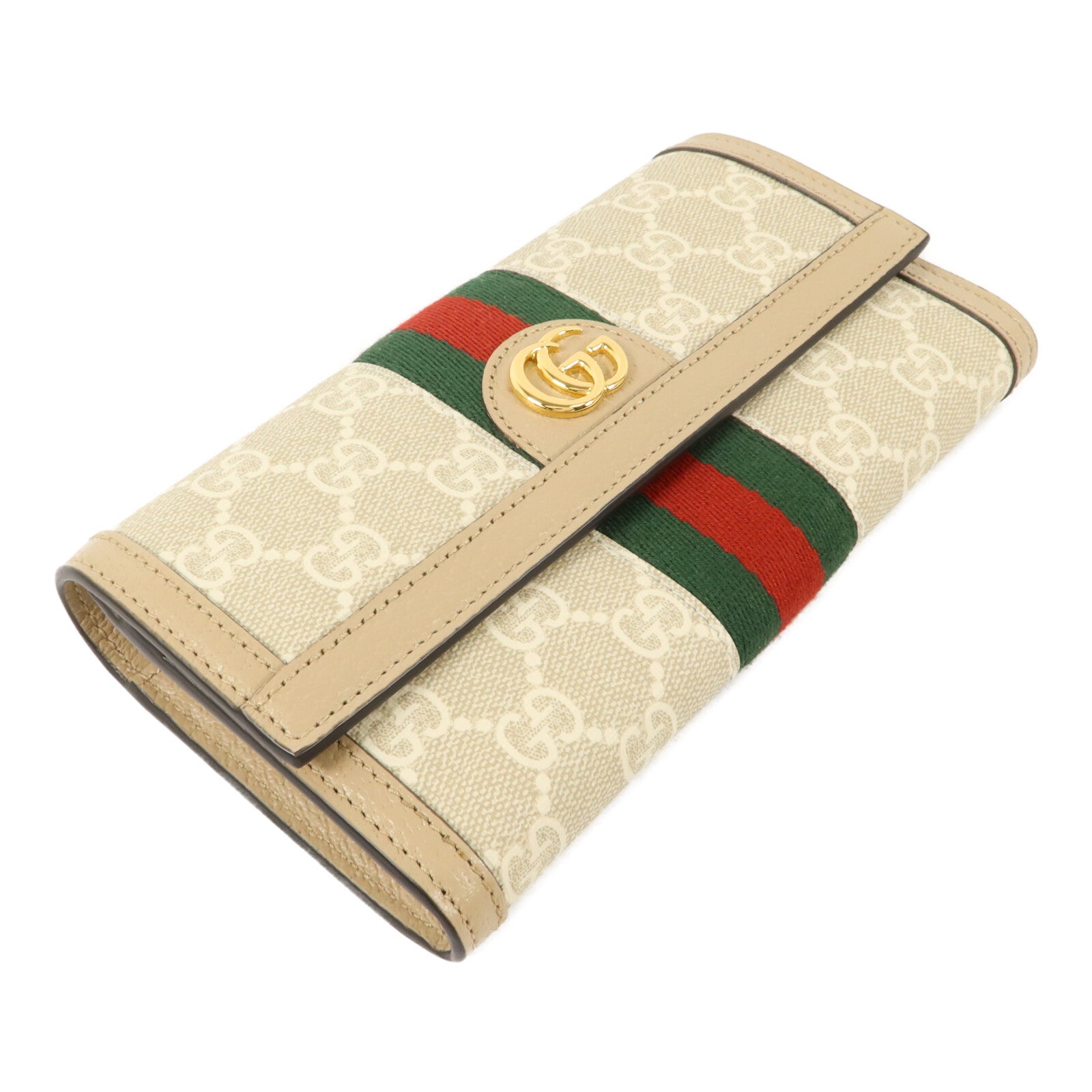 GUCCI 塗層帆布Ophidia GG Supreme Long Wallet長錢包