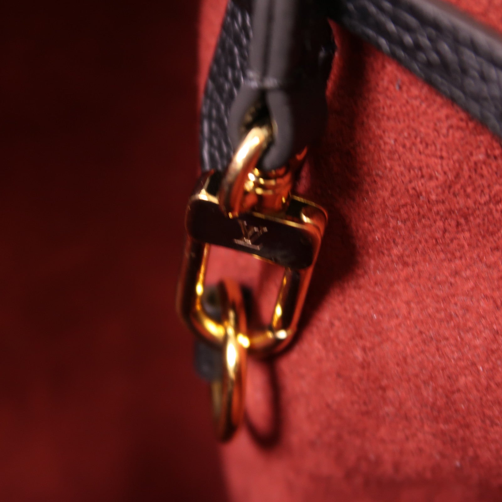 LOUIS VUITTON Monogram Empreinte Bicolor Neo Noe MM金扣手挽肩背兩用袋