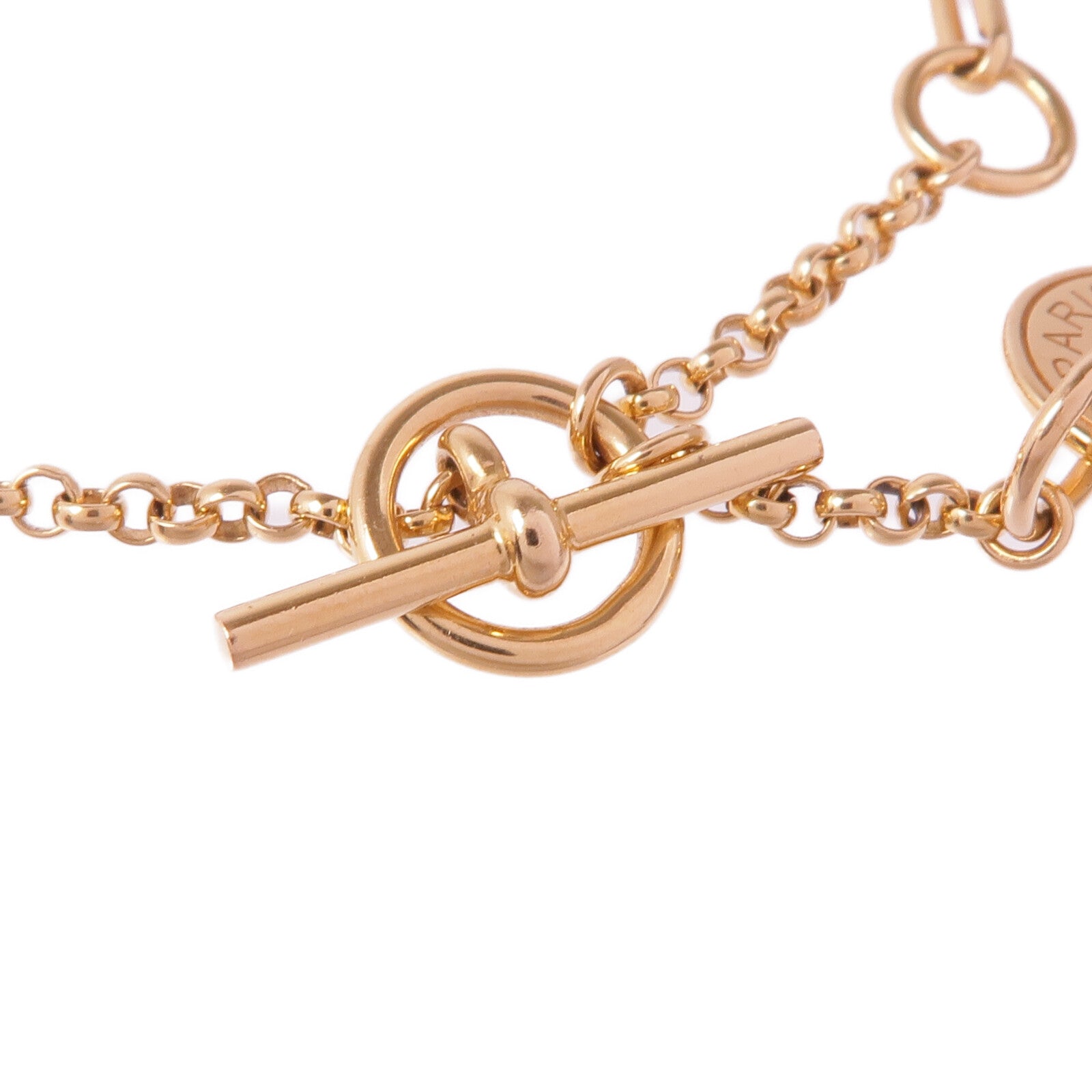 HERMES 18K玫瑰金Gambade Bracelet鑽石手鏈