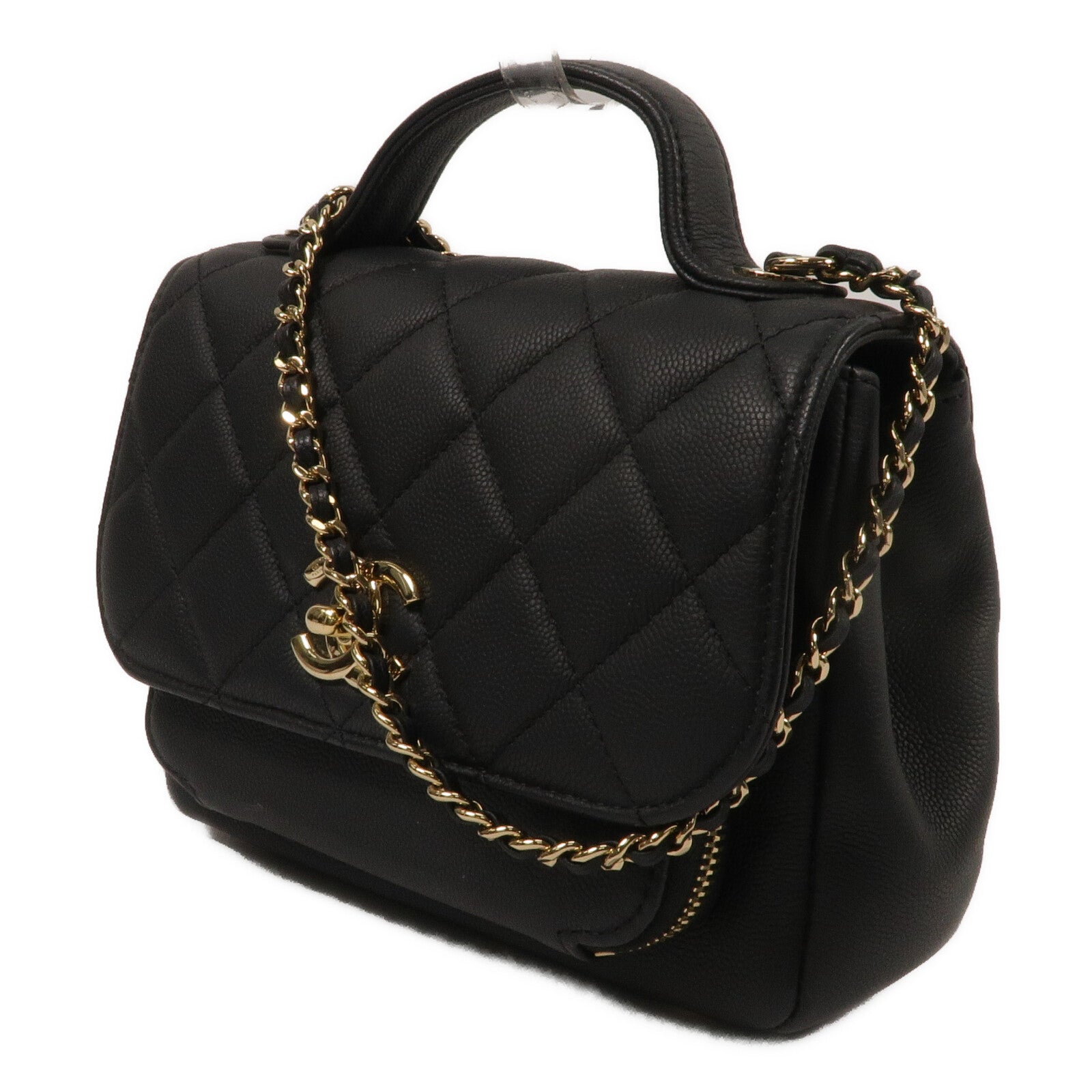CHANEL 牛皮皮革Business Affinity鏈帶手挽肩背兩用袋