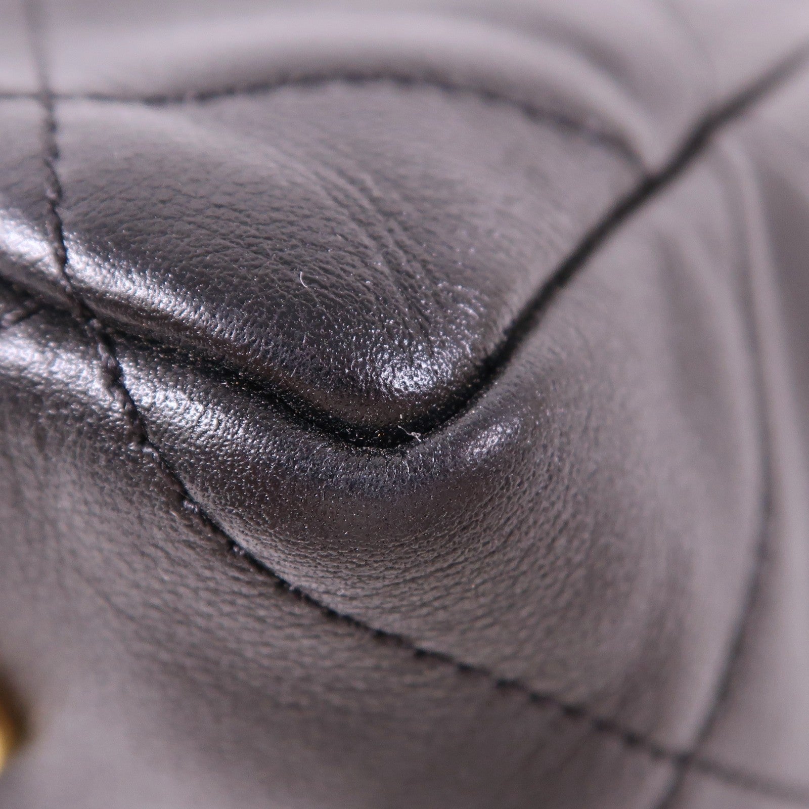 CHANEL 牛皮皮革Tote Bag金扣肩背袋