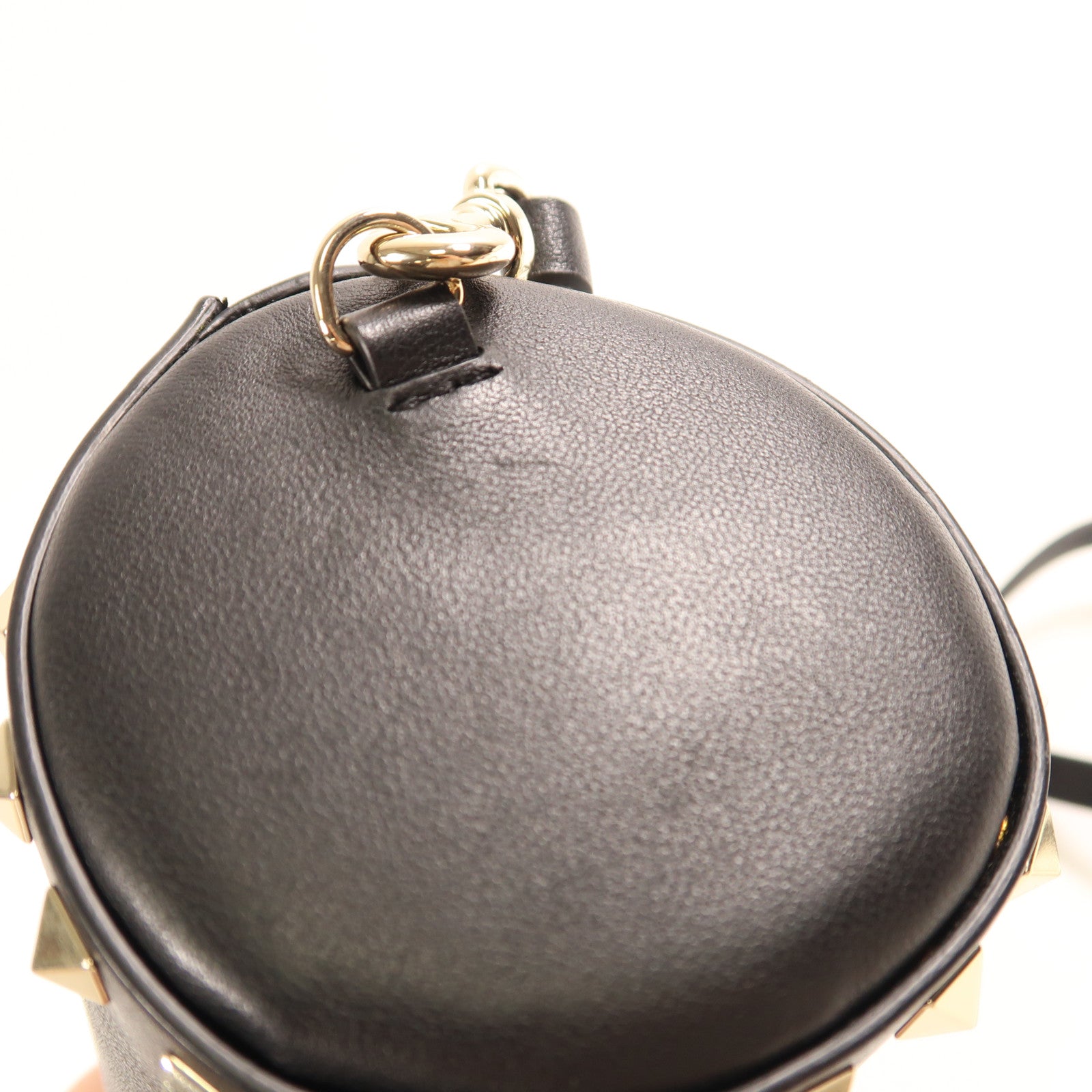 Valentino 牛皮皮革Shoulder Bag金扣肩背袋