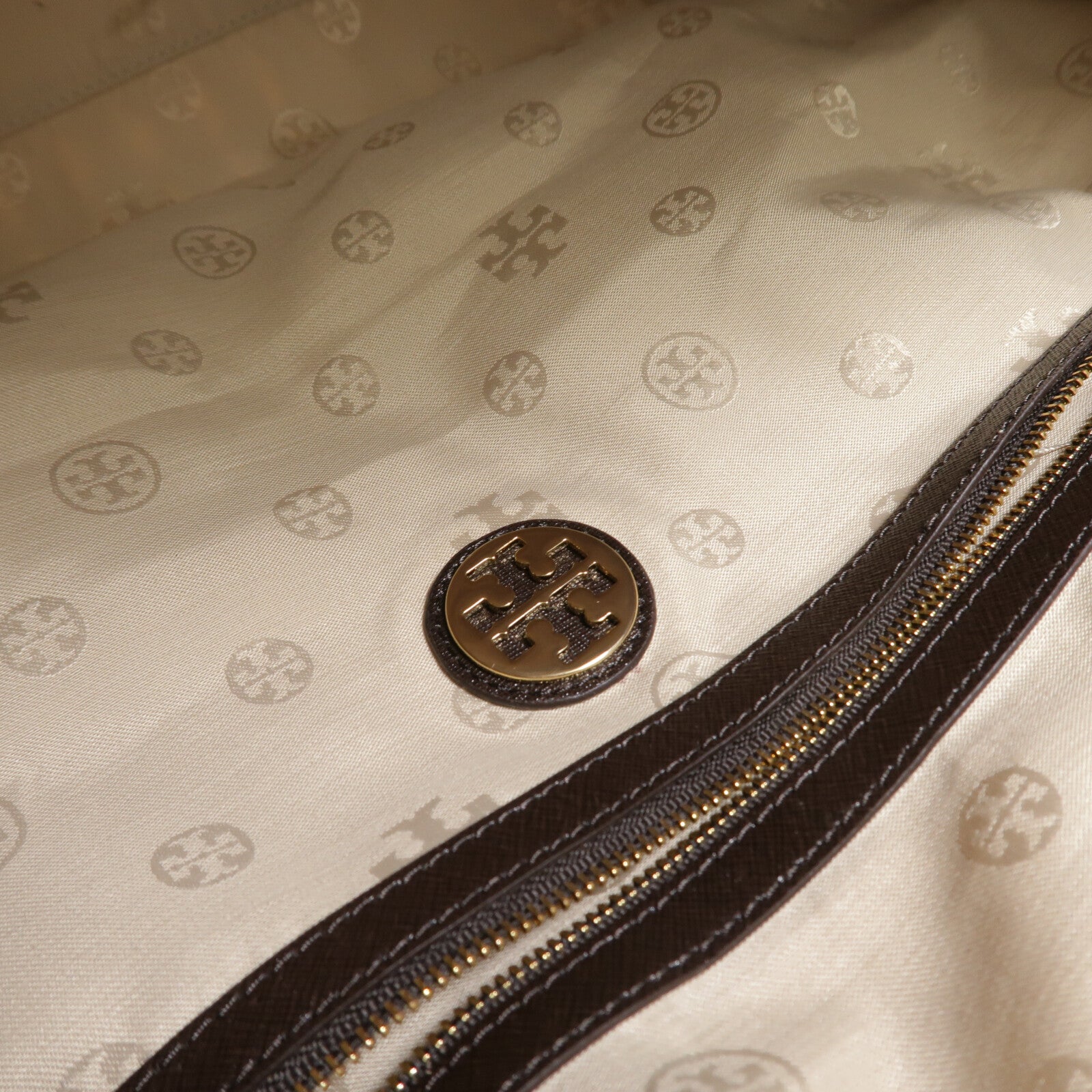 Tory Burch 塗層帆布Boston Bag手挽肩背兩用袋