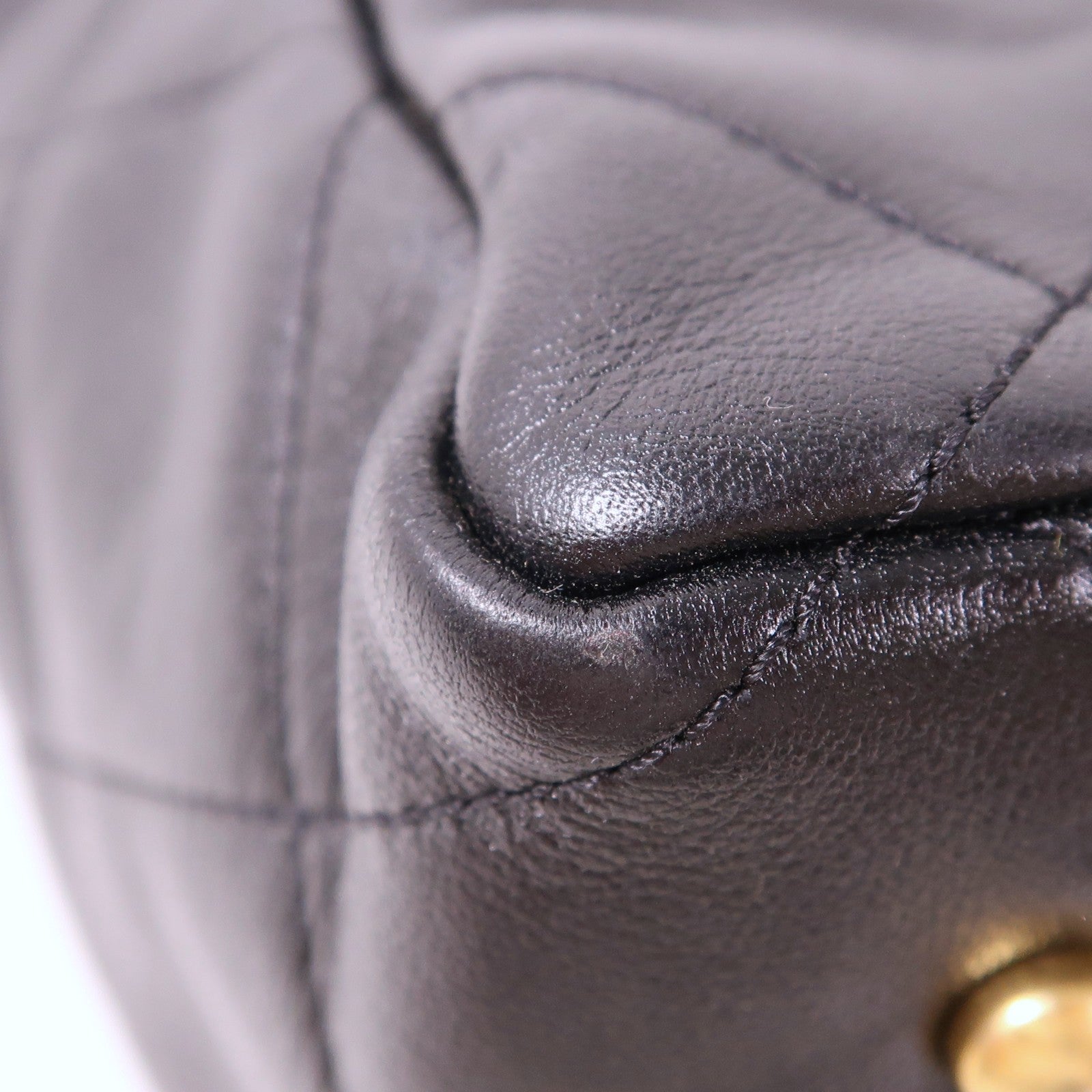 CHANEL 牛皮皮革Tote Bag金扣肩背袋