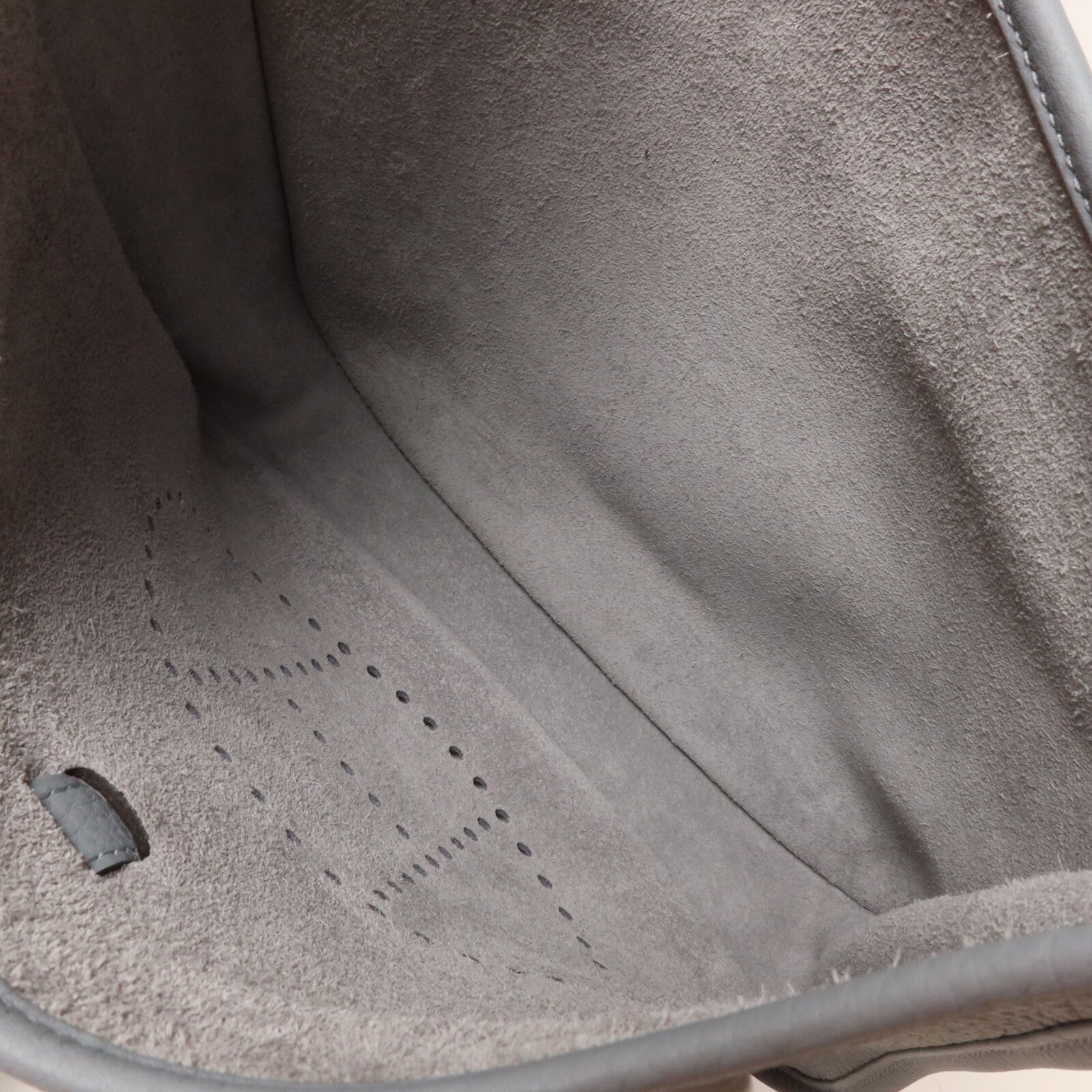 HERMES Clemence皮革Evelyne PM 肩背袋Gris Pantin