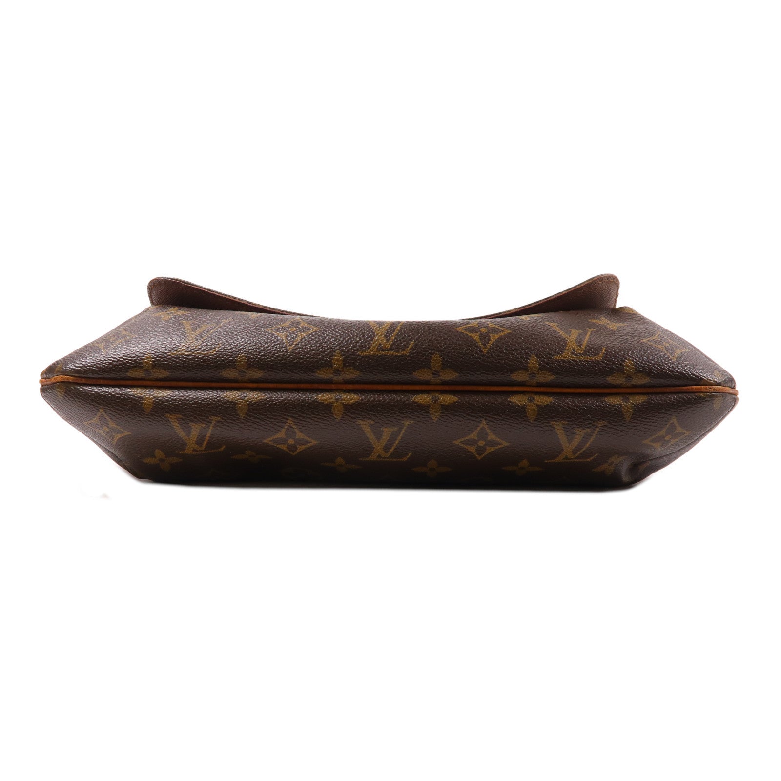 LOUIS VUITTON Monogram Musette金扣肩背袋棕色