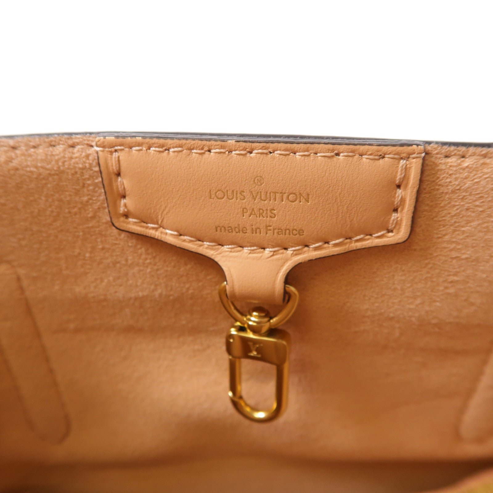 LOUIS VUITTON Damier Belmont NV PM金扣手挽肩背兩用袋