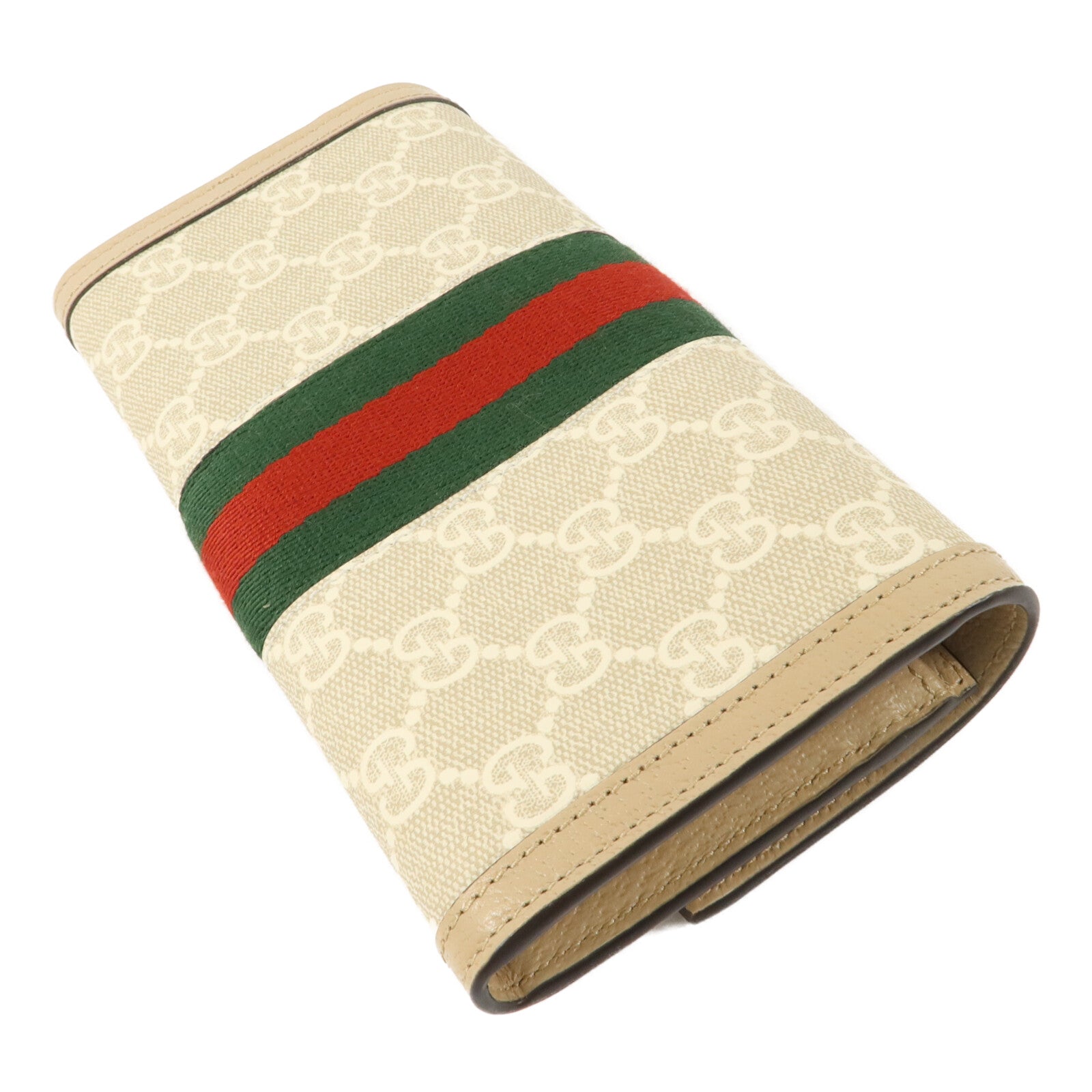 GUCCI 塗層帆布Ophidia GG Supreme Long Wallet長錢包
