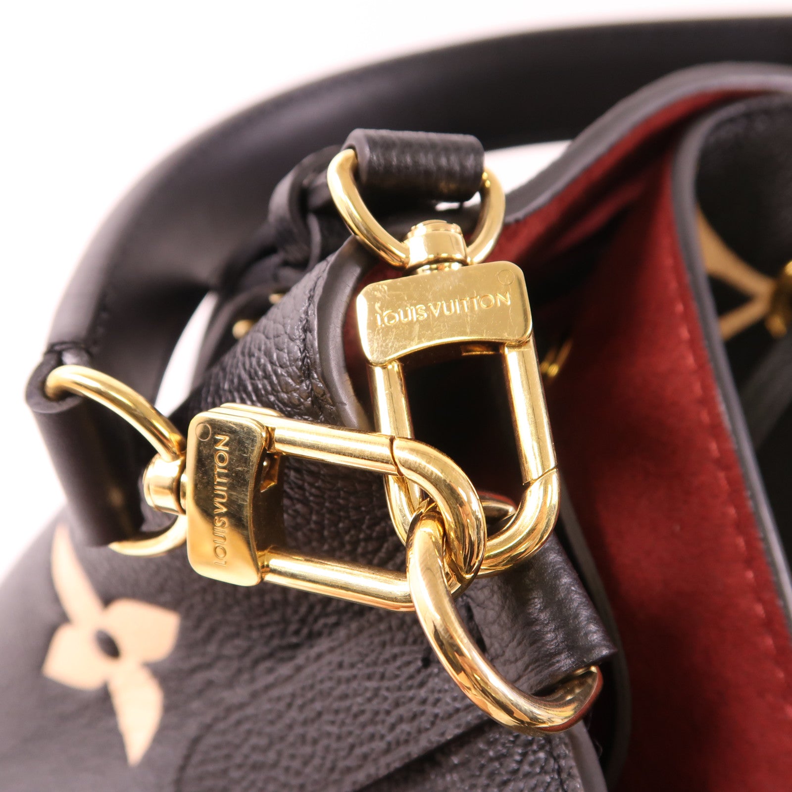 LOUIS VUITTON Monogram Empreinte Bicolor Neo Noe MM金扣手挽肩背兩用袋
