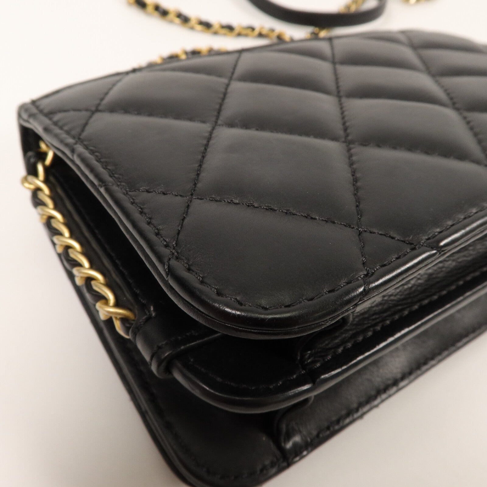CHANEL 羊皮皮革Chain Shoulder鏈帶肩背袋