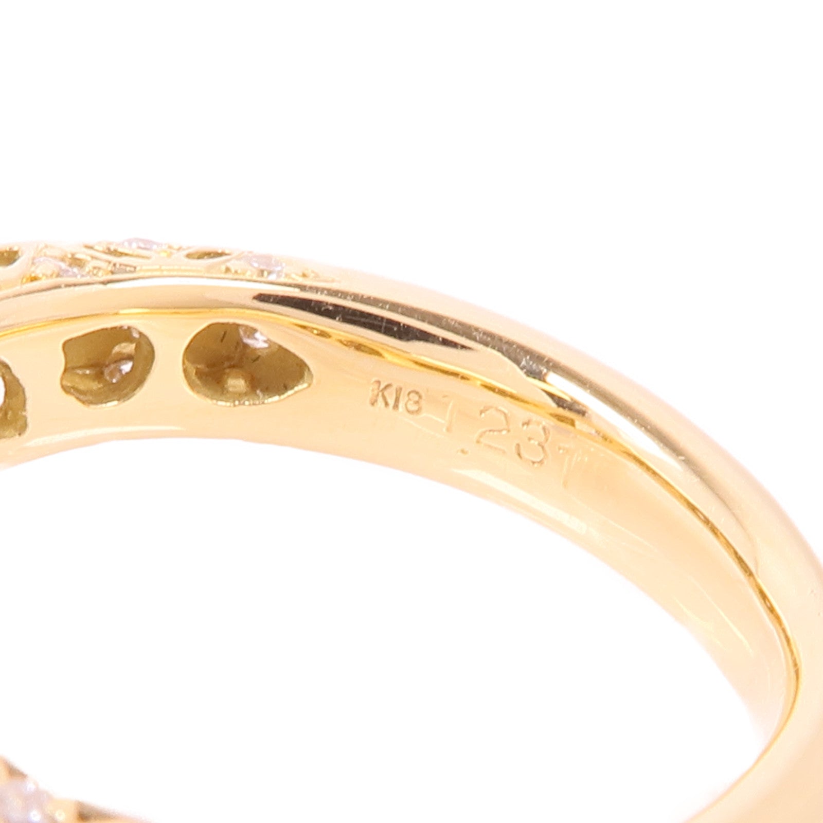 JEWELRY 【激減優惠】18K黃金Diamond Ring鑽石戒指US#4.25