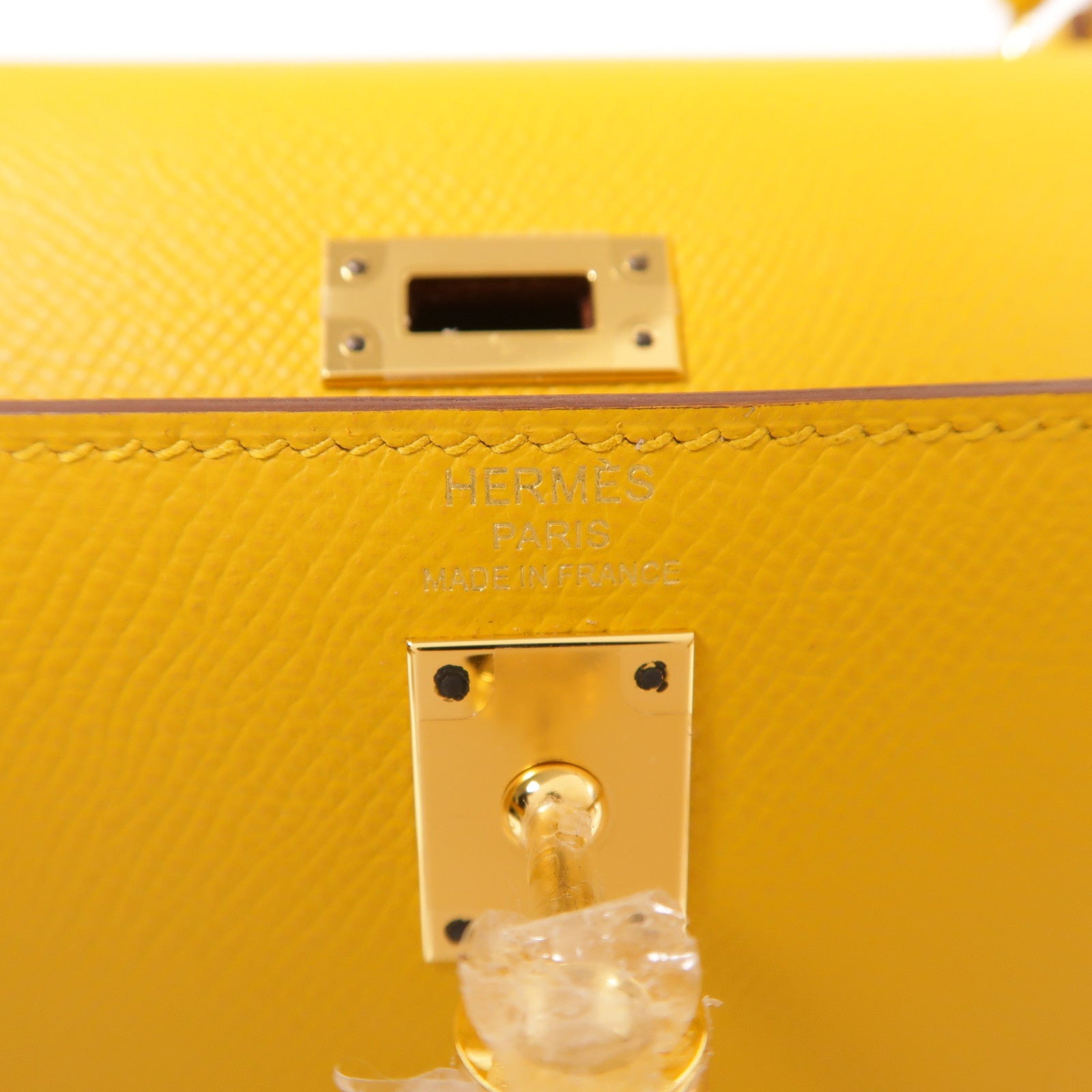 HERMES Epsom皮革Kelly 25金扣手挽肩背兩用袋