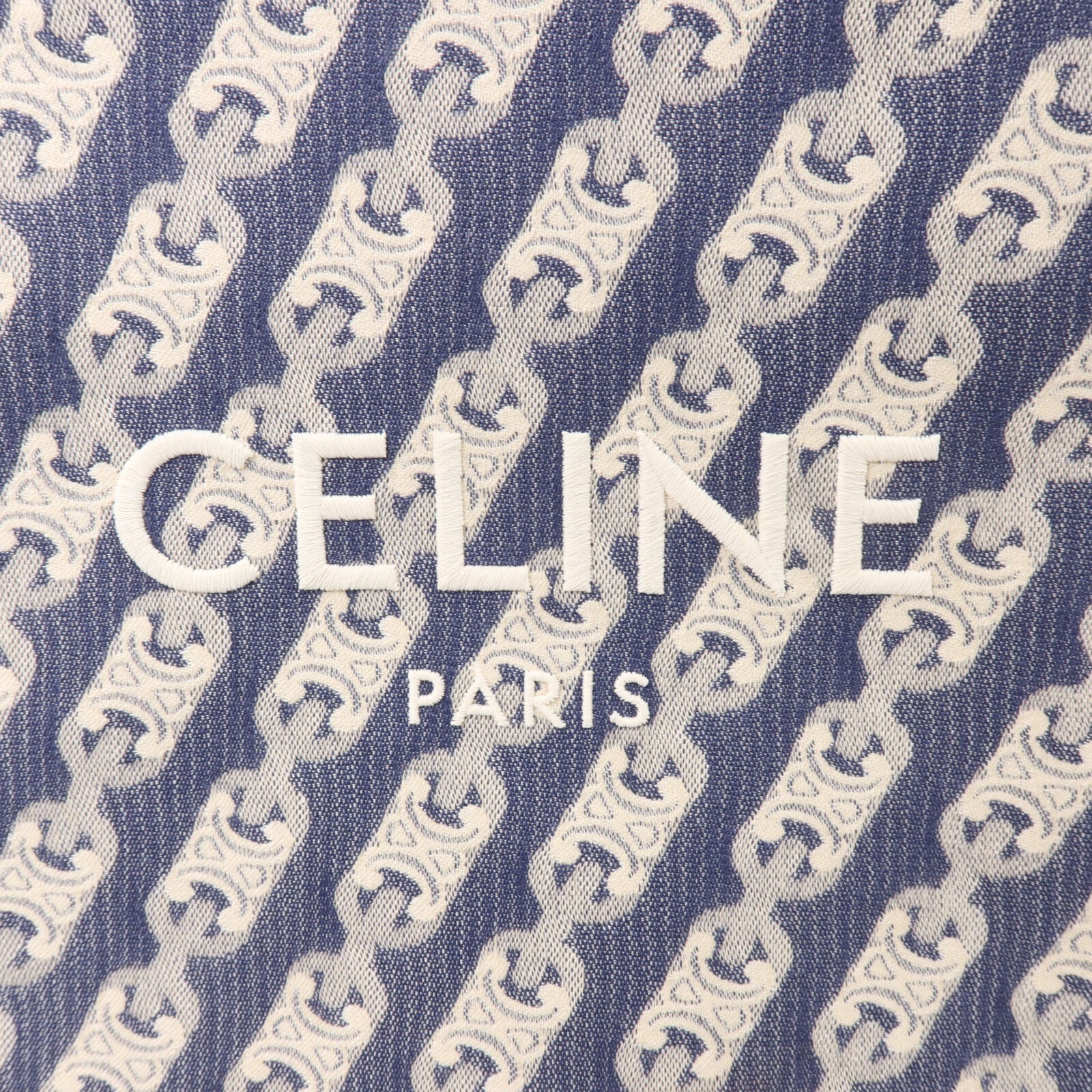 CELINE 帆布/牛皮皮革Cabas手挽肩背兩用袋