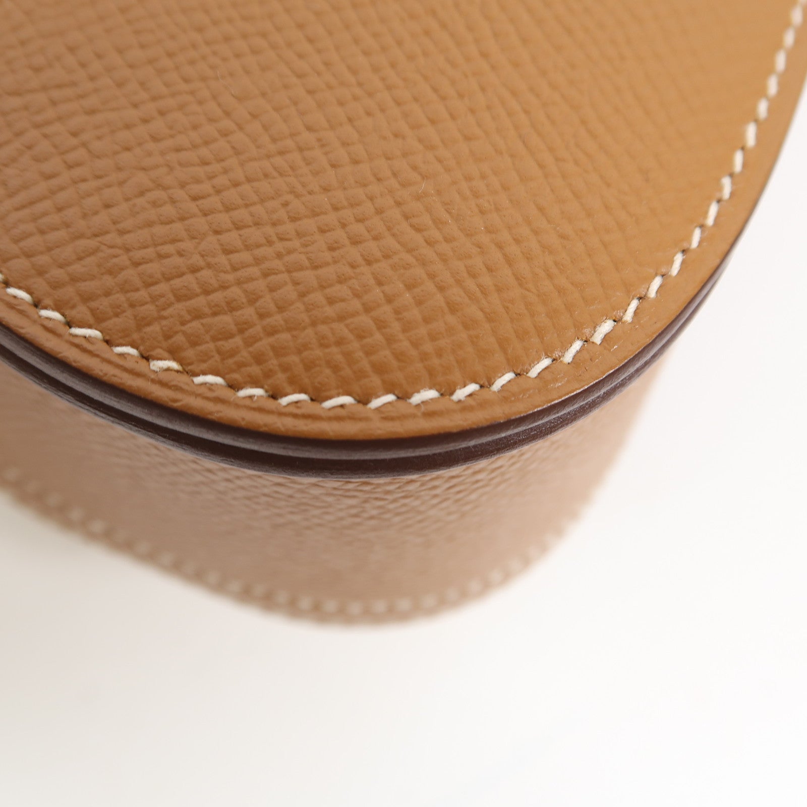 HERMES Epsom皮革Della Cavalleria銀扣肩背袋Gold啡色
