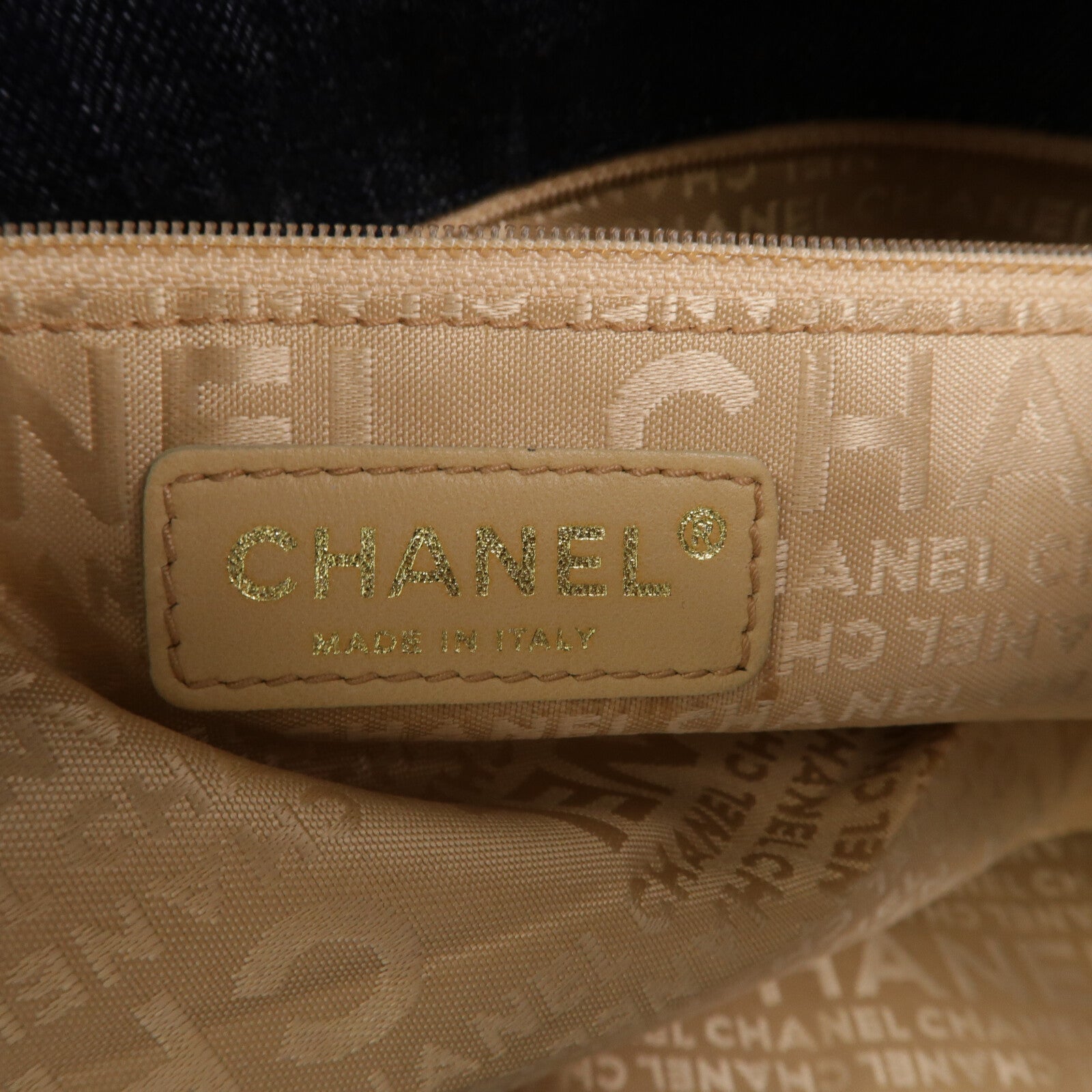 CHANEL 牛仔布Coco Cabas Tote Bag肩背袋