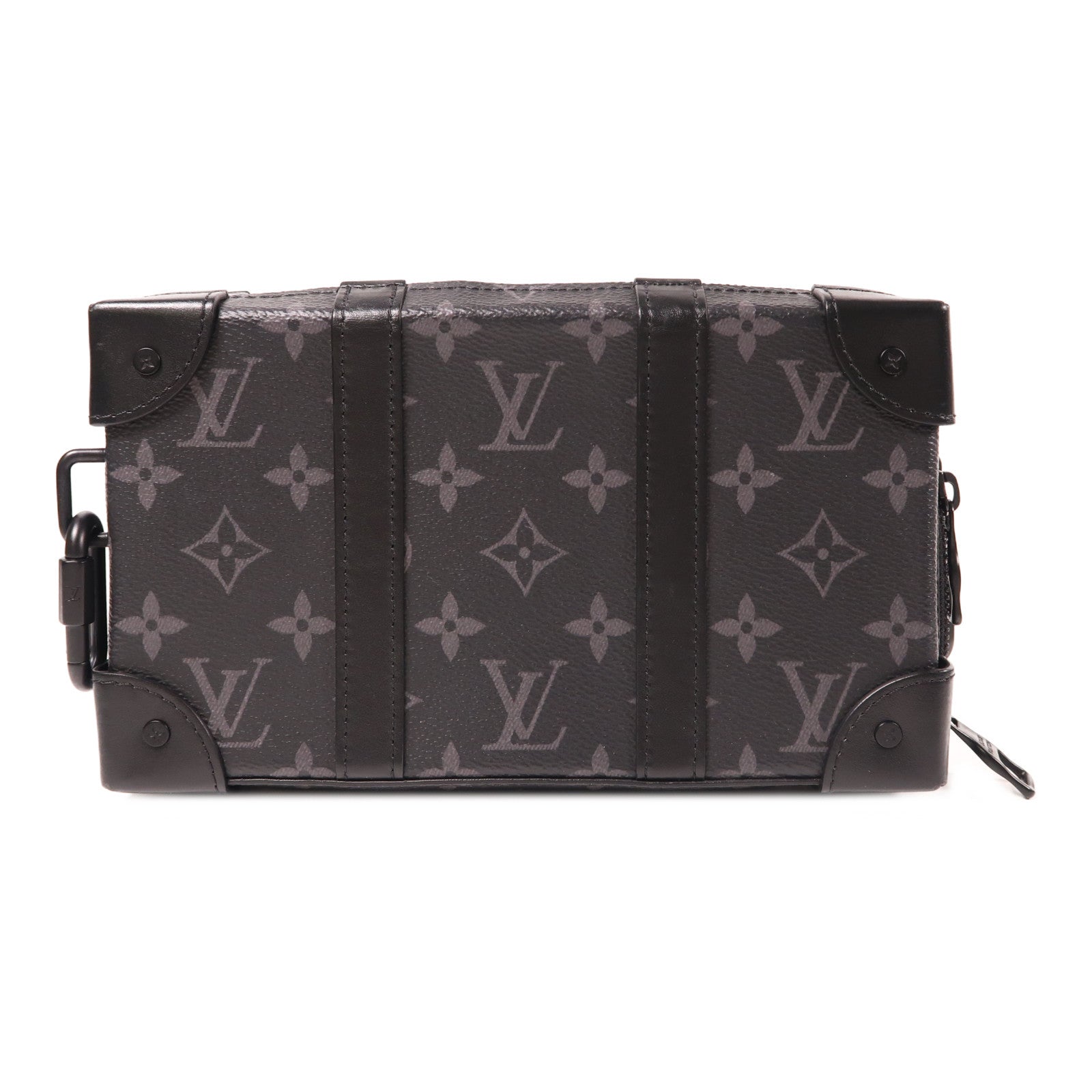 LOUIS VUITTON Monogram Eclipse Soft Trunk Wallet肩背袋黑色