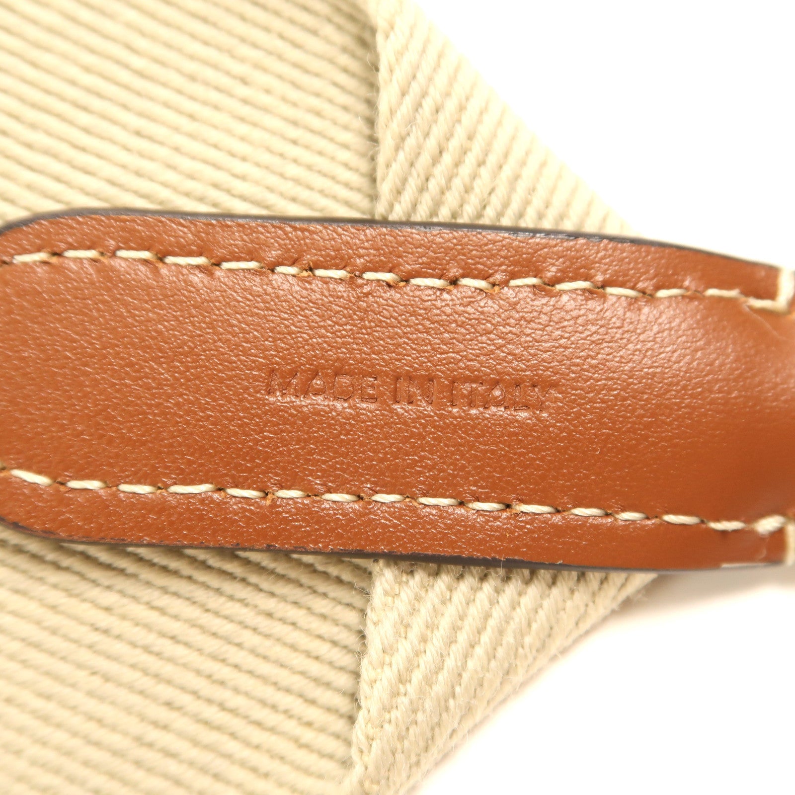 CELINE 帆布Strap金扣肩背帶