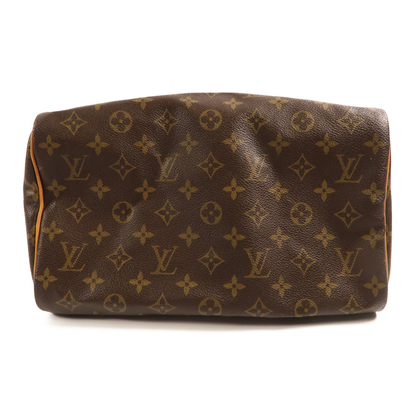 LOUIS VUITTON Monogram Speedy 30金扣手挽袋棕色