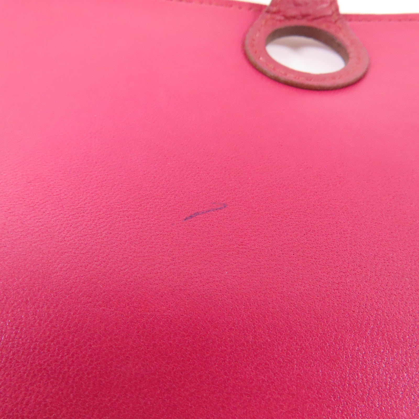 HERMES PHW Dogon GM Long Wallet Clemence Leather B5 Rubis