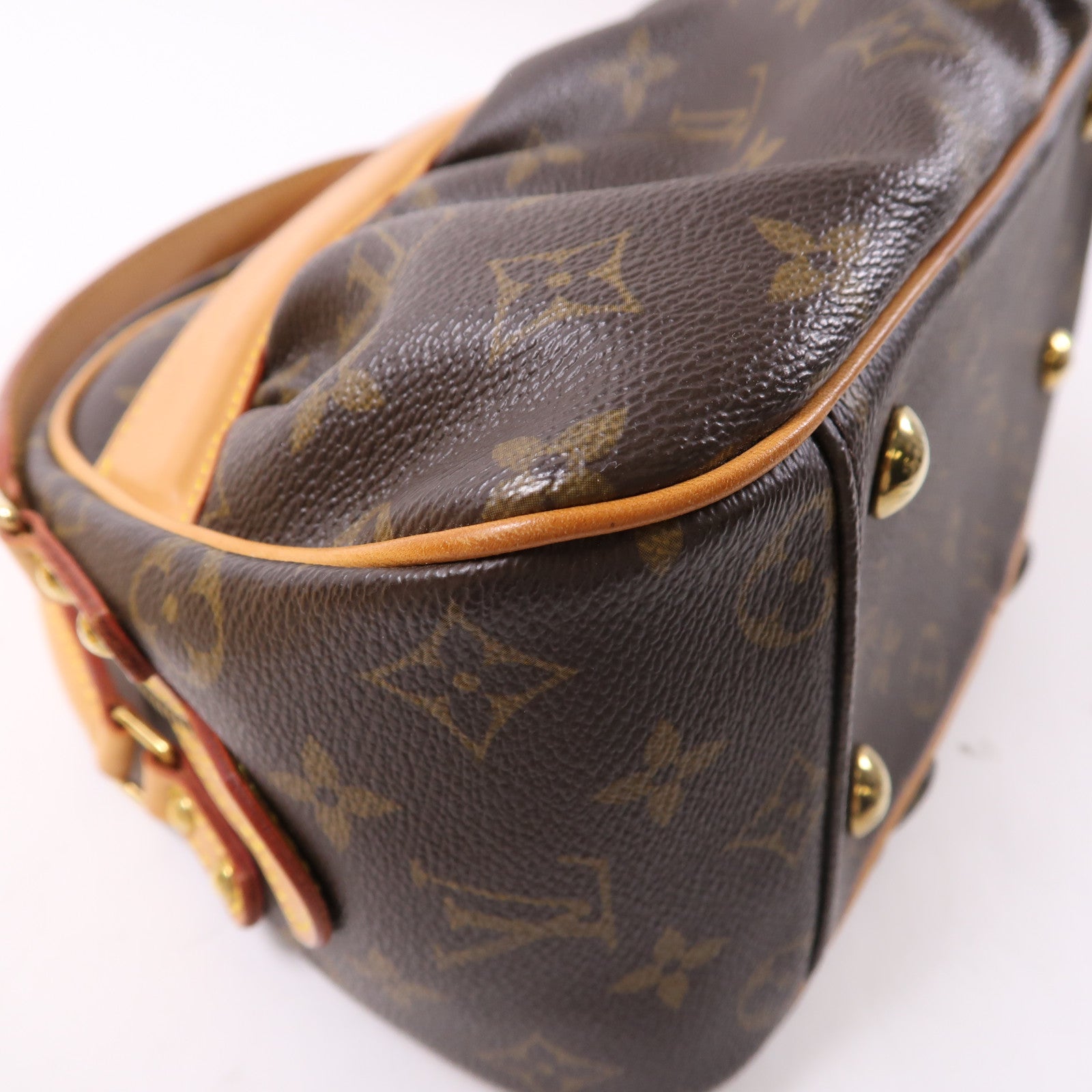 LOUIS VUITTON Monogram Klara金扣肩背袋啡色