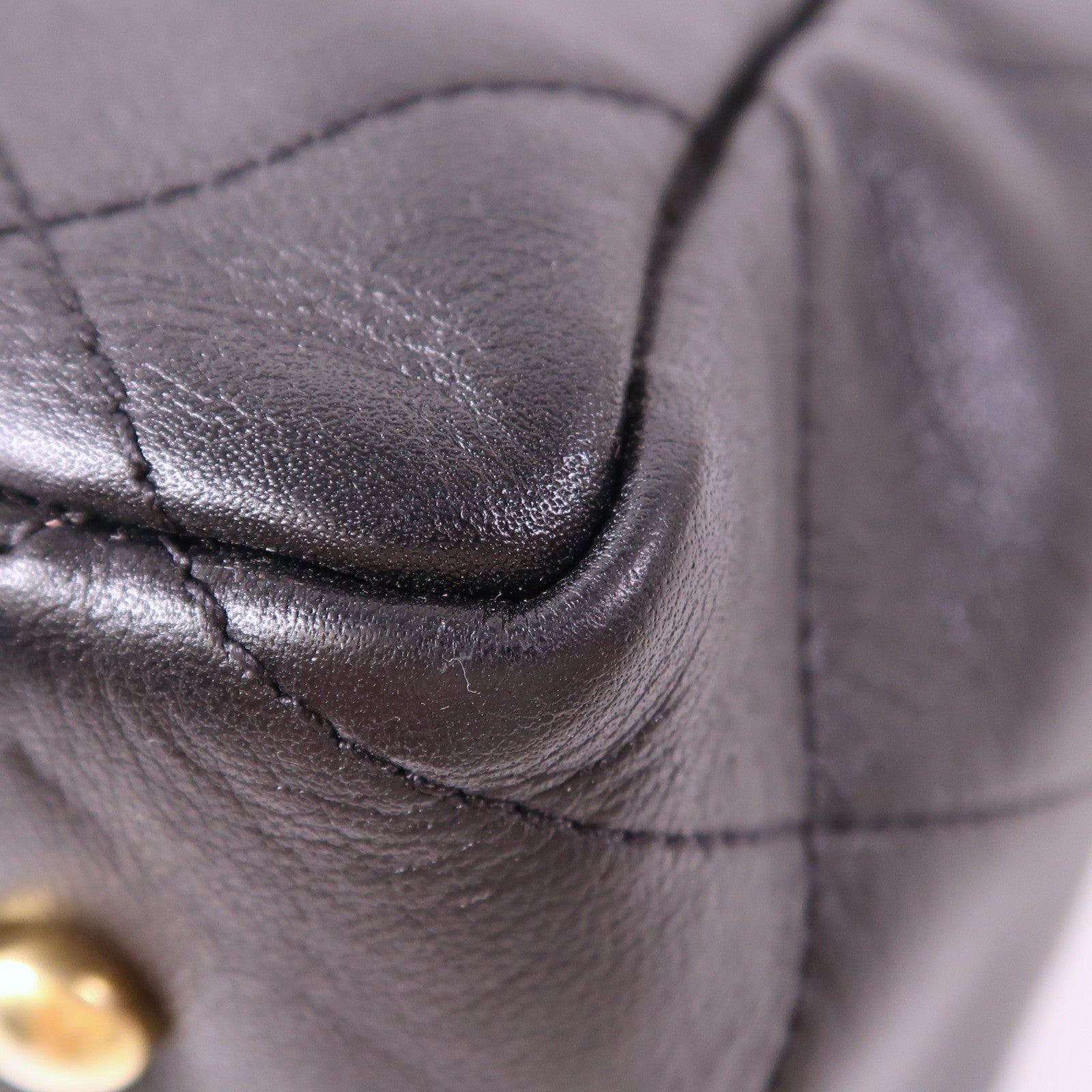 CHANEL 牛皮皮革Tote Bag金扣肩背袋