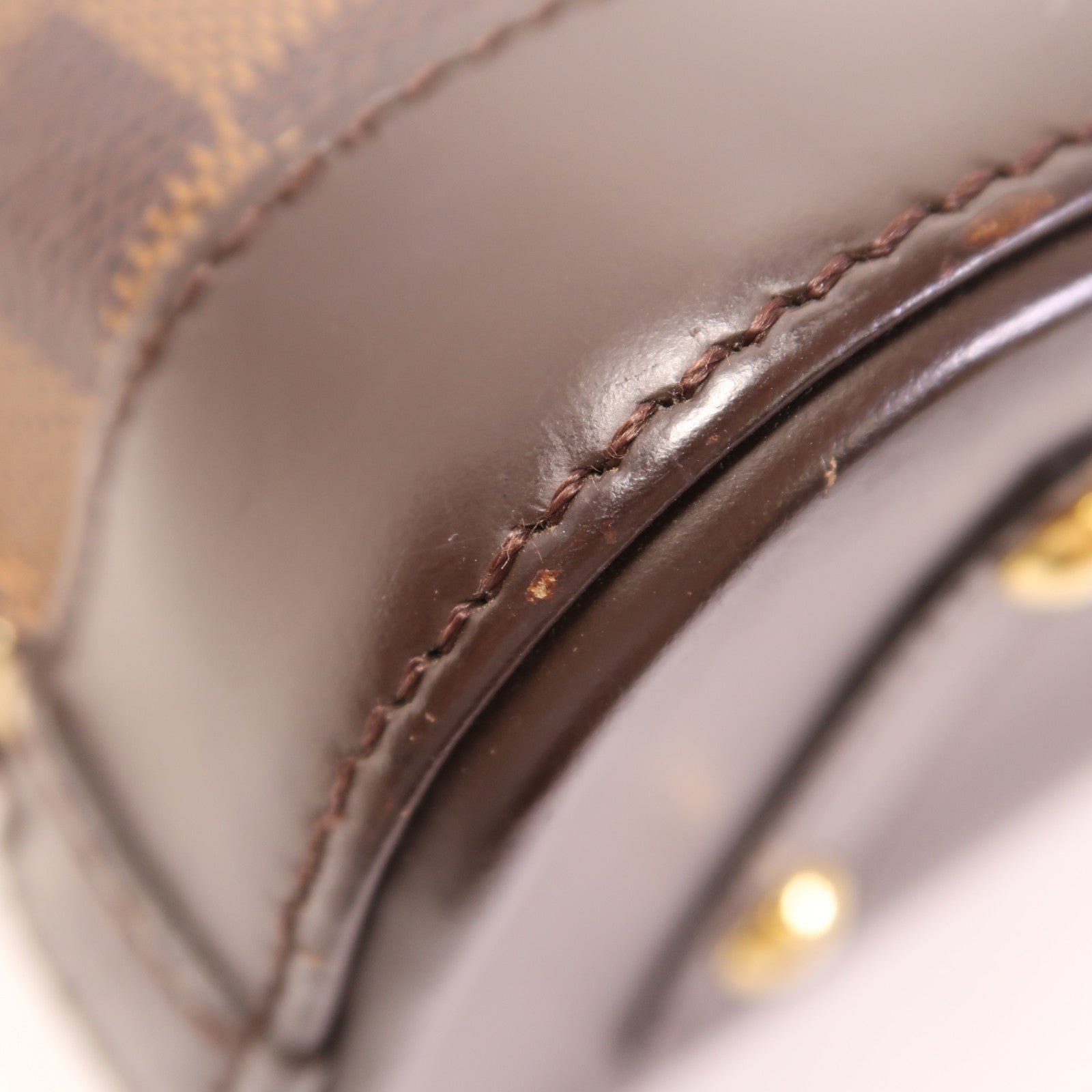 LOUIS VUITTON Damier Alma BB金扣手挽肩背兩用袋