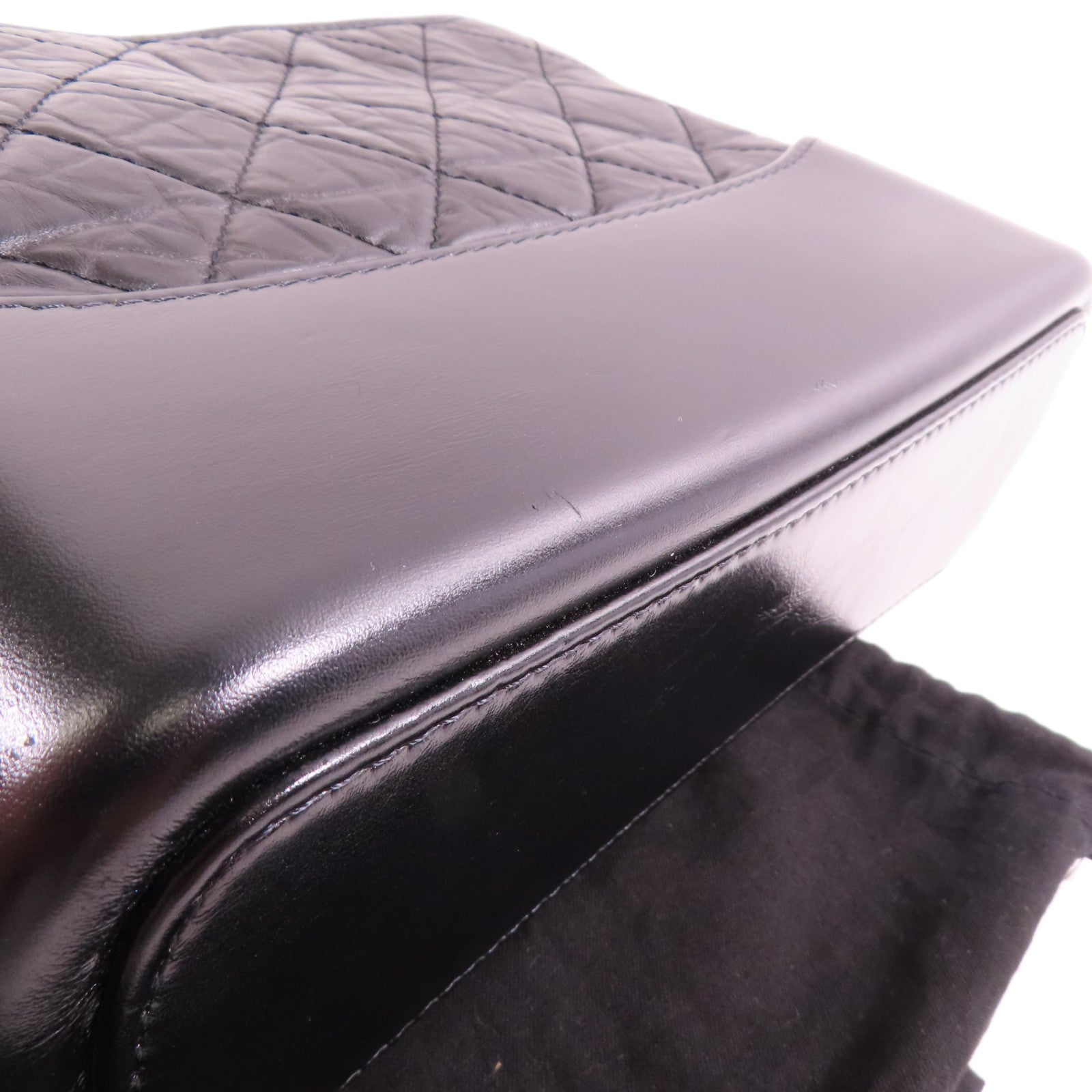 CHANEL 牛皮皮革Gabrielle Medium鏈帶肩背袋