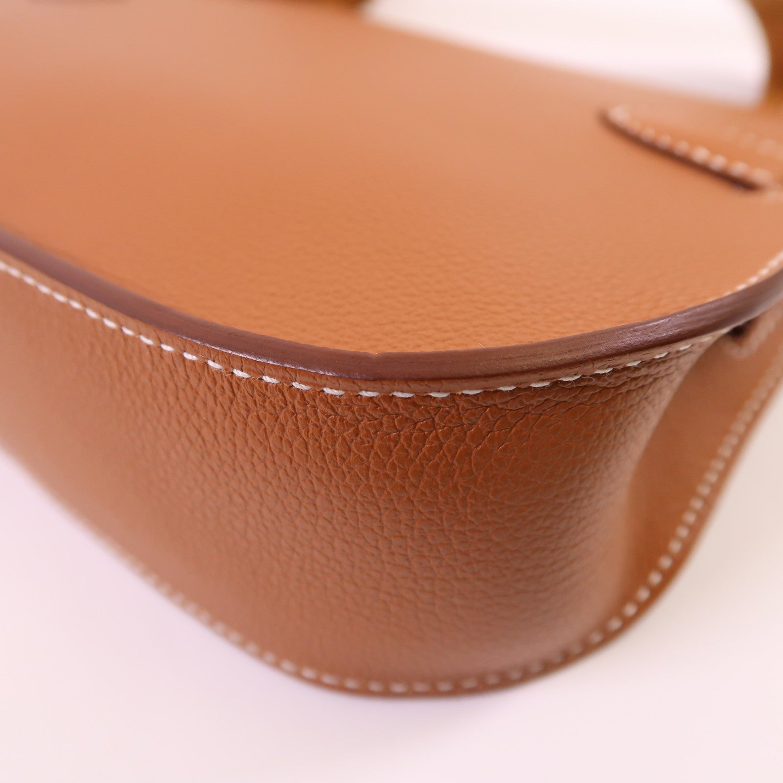 HERMES Evercolor皮革Jypsiere Mini金扣肩背袋Gold