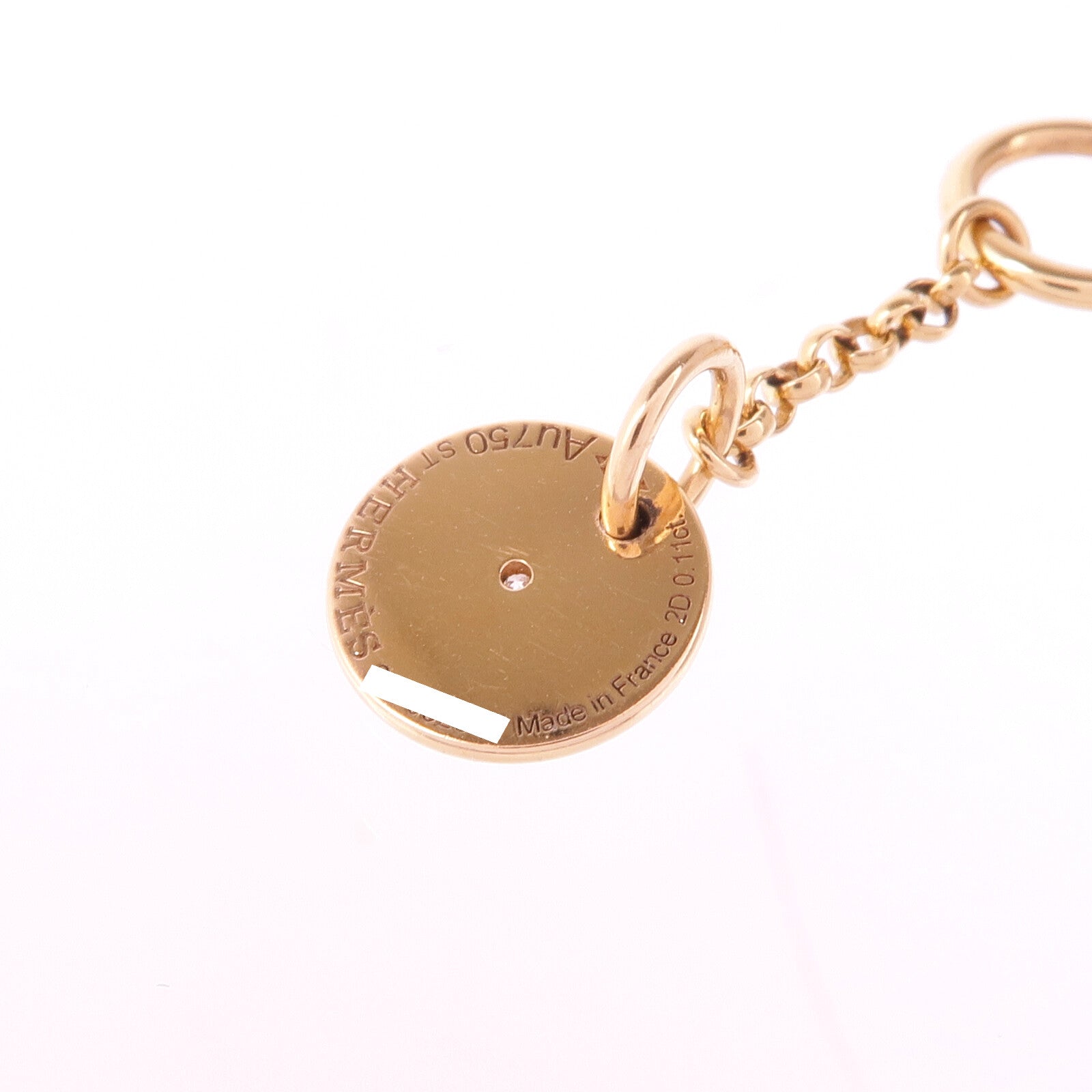 HERMES 18K玫瑰金Gambade Bracelet鑽石手鏈