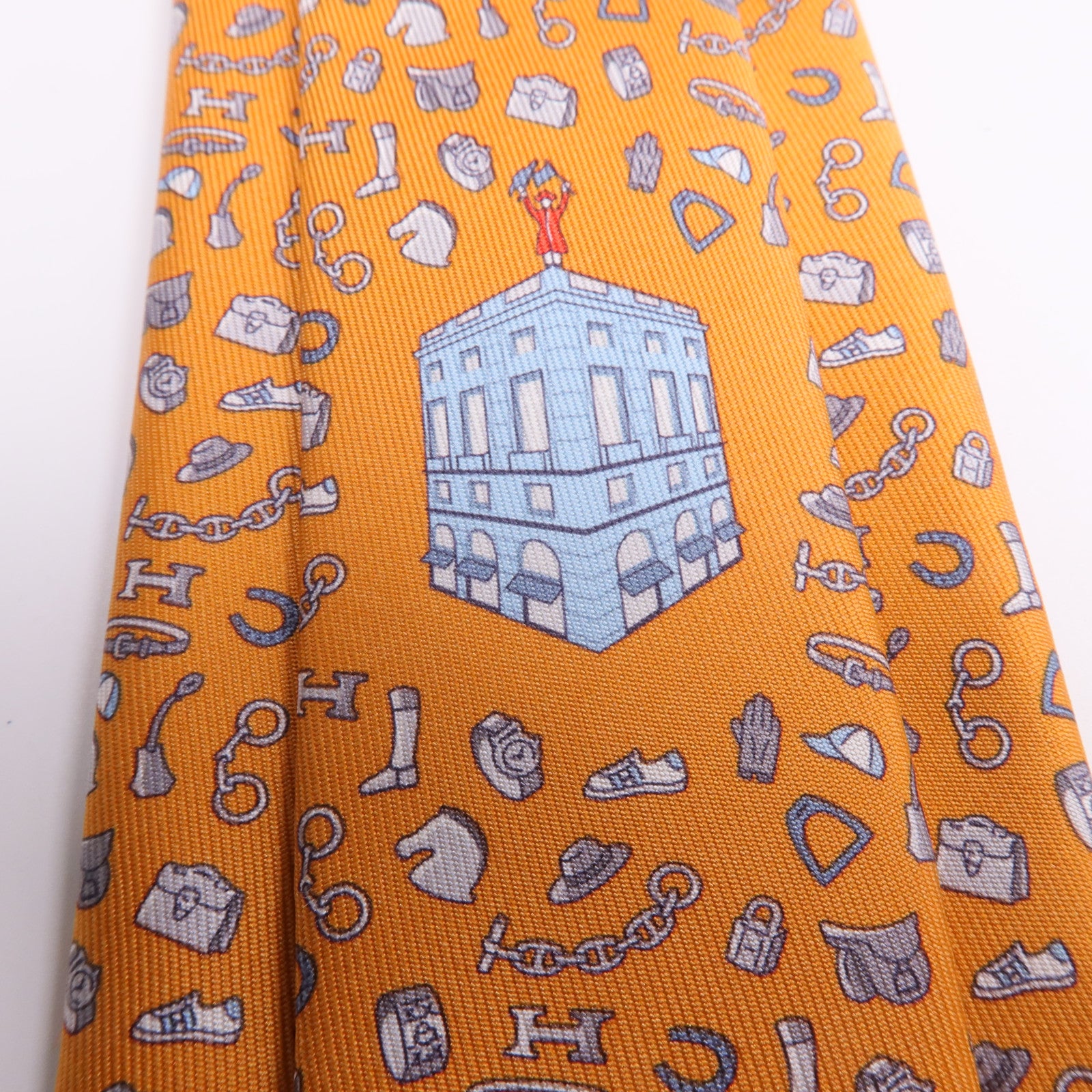 HERMES 絲質Tie領帶