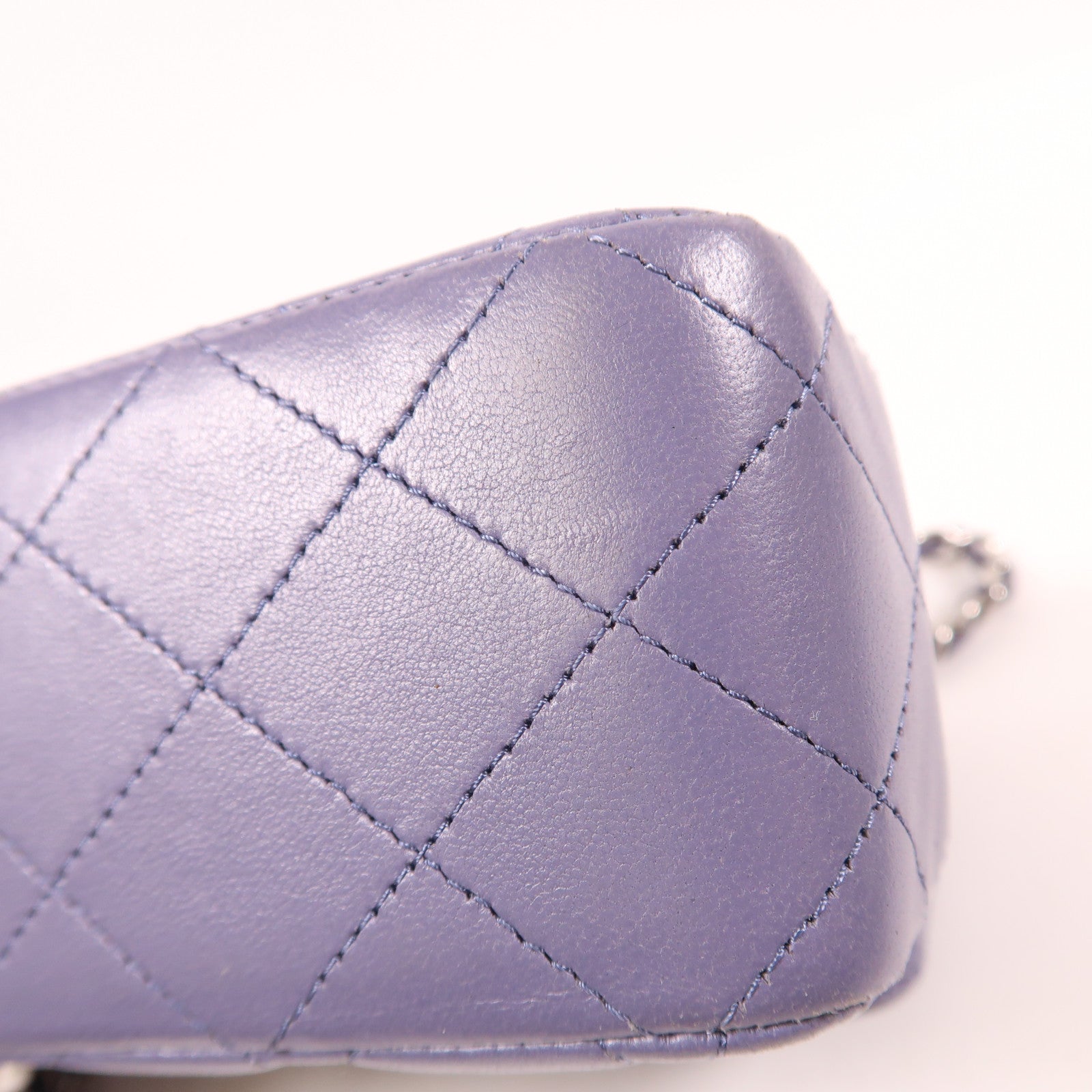 CHANEL 羊皮皮革Classic 25銀扣鏈帶肩背袋
