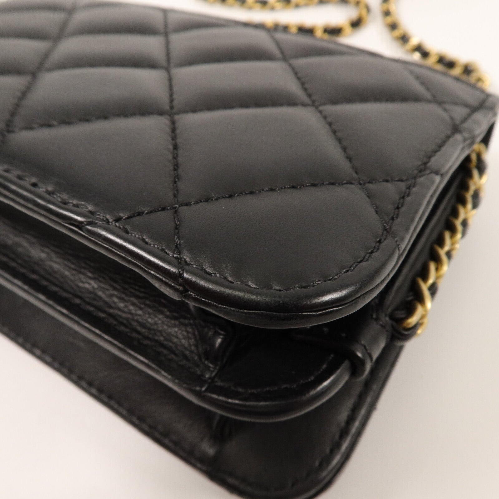 CHANEL 羊皮皮革Chain Shoulder鏈帶肩背袋