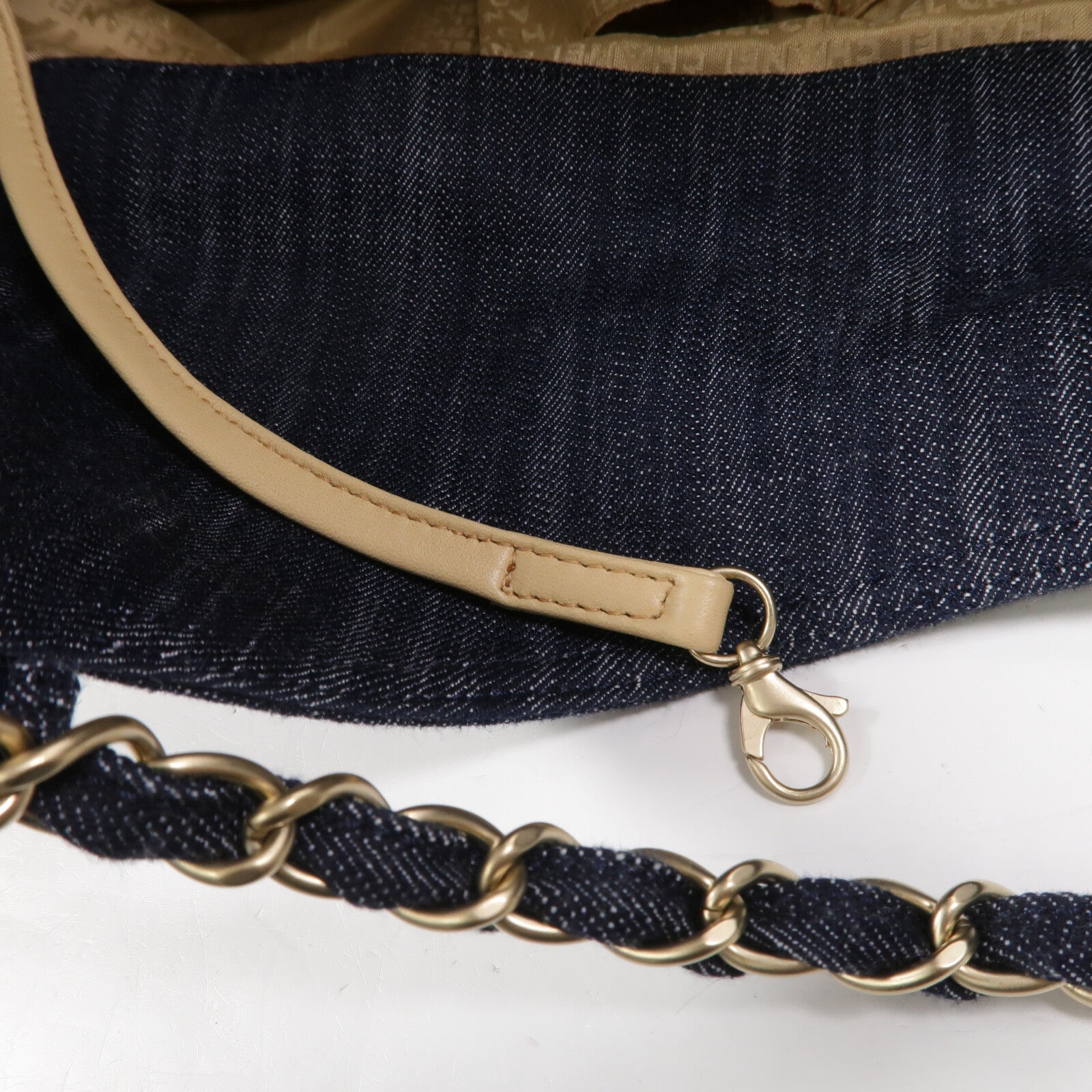 CHANEL 牛仔布Coco Cabas Tote Bag肩背袋