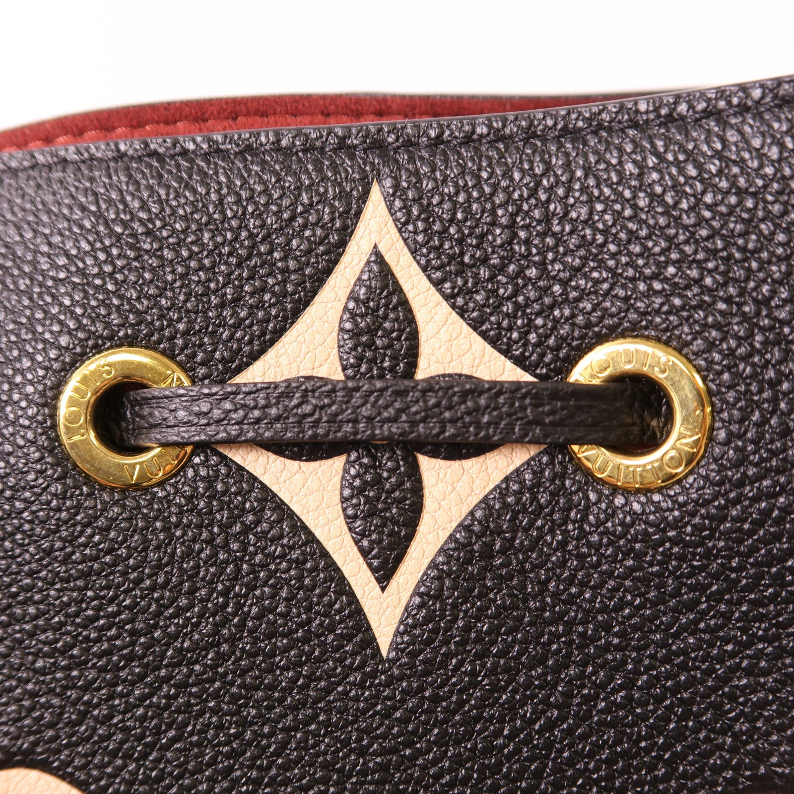 LOUIS VUITTON Monogram Empreinte Bicolor Neo Noe MM金扣手挽肩背兩用袋