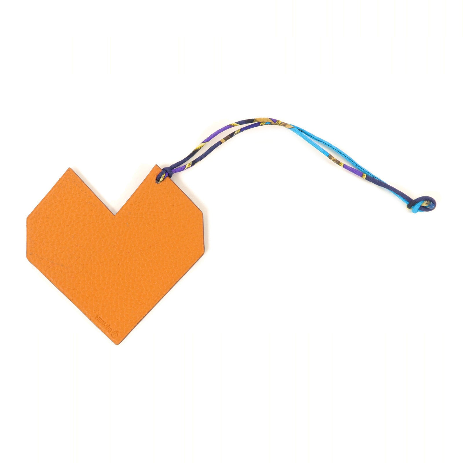HERMES Epsom/Togo皮革Petit H Heart掛飾