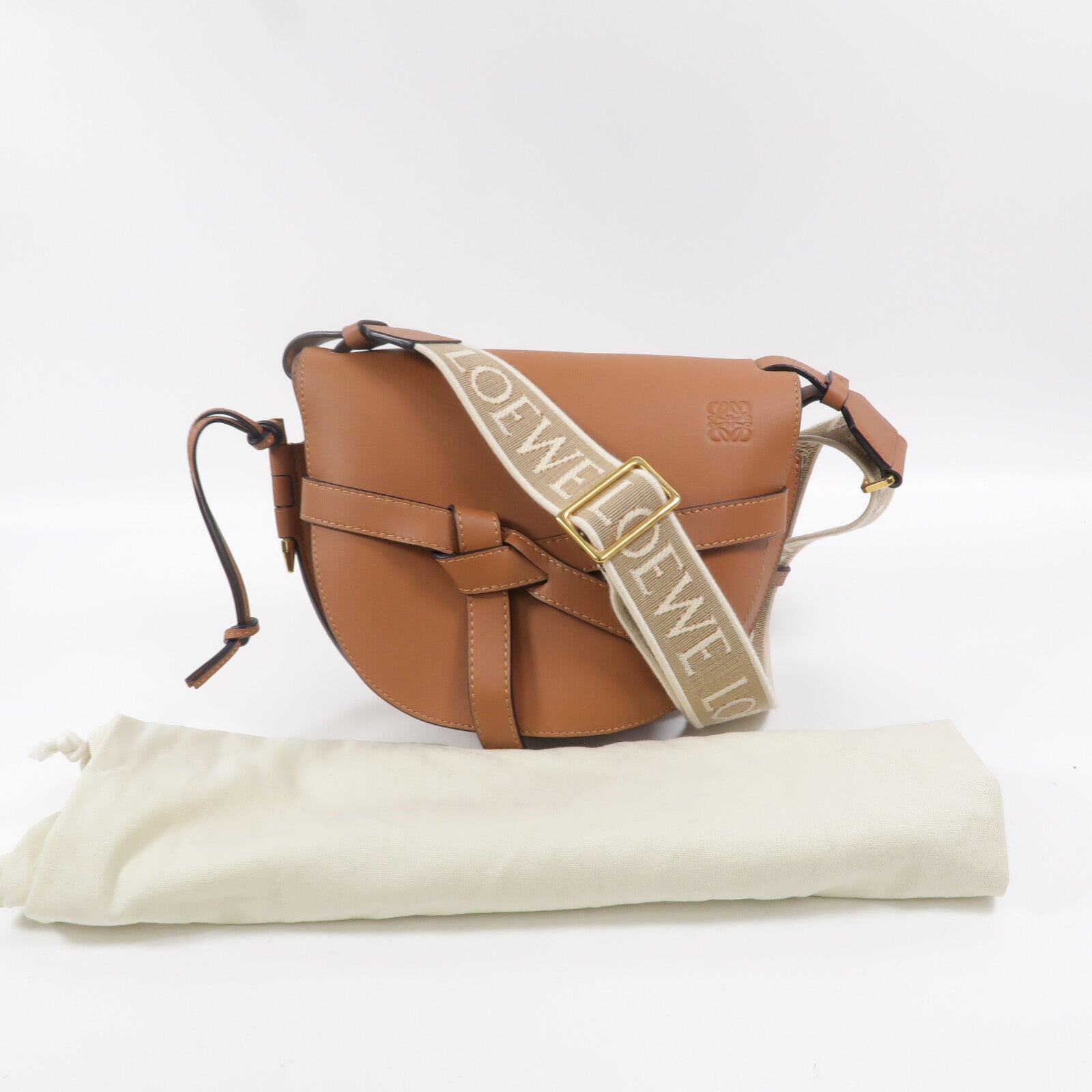 LOEWE 牛皮皮革Gate Small肩背袋